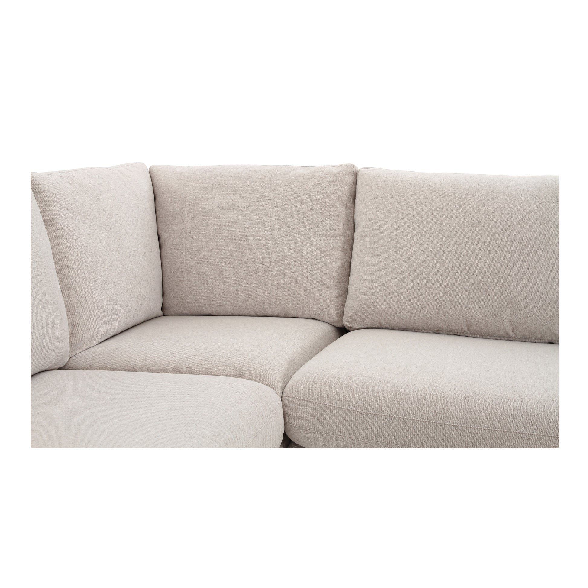 Fable Slipcover Dining Banquette U - Shape Beige 168 in. - Central Designs