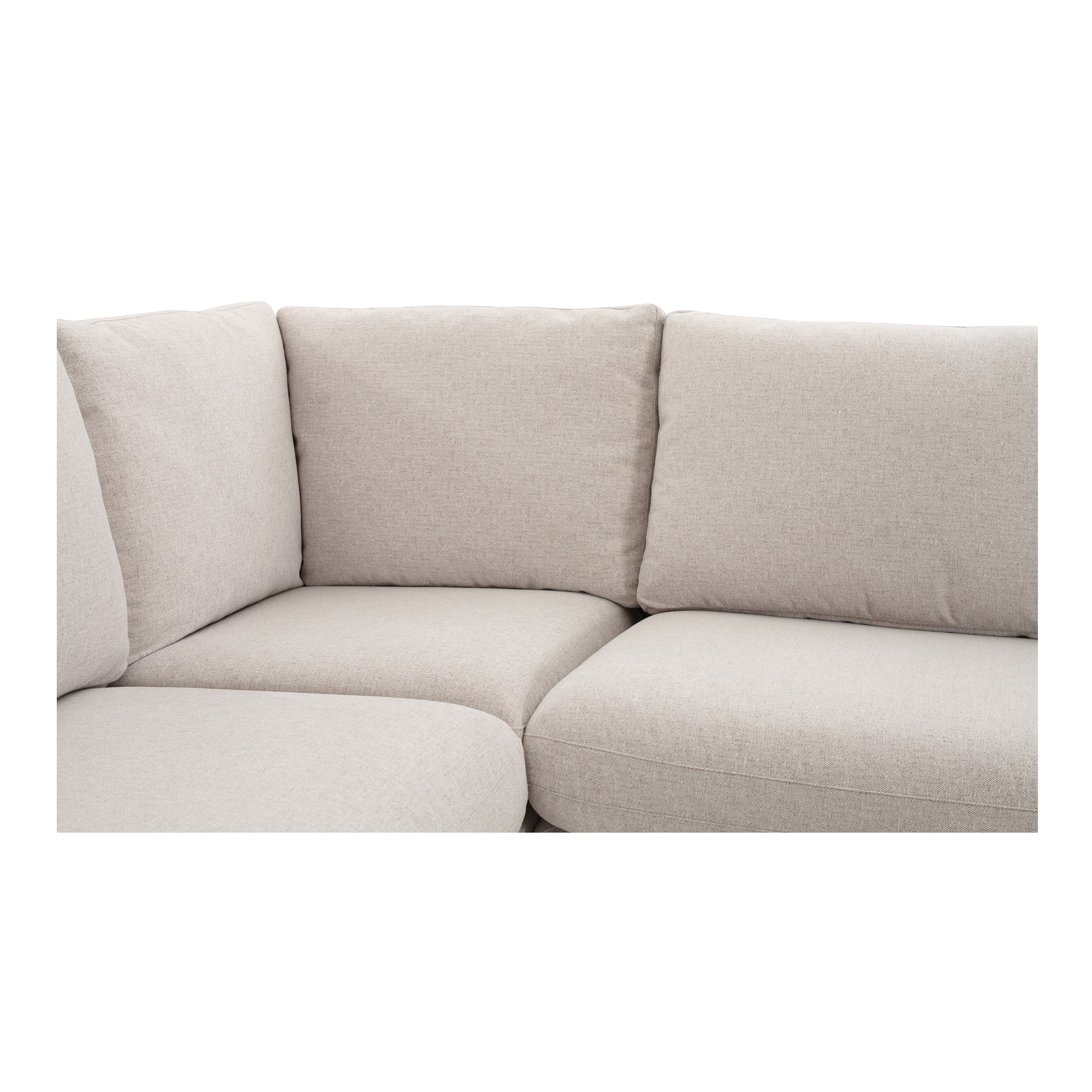 Fable Slipcover Dining Banquette U - Shape Beige 168 in. - Central Designs