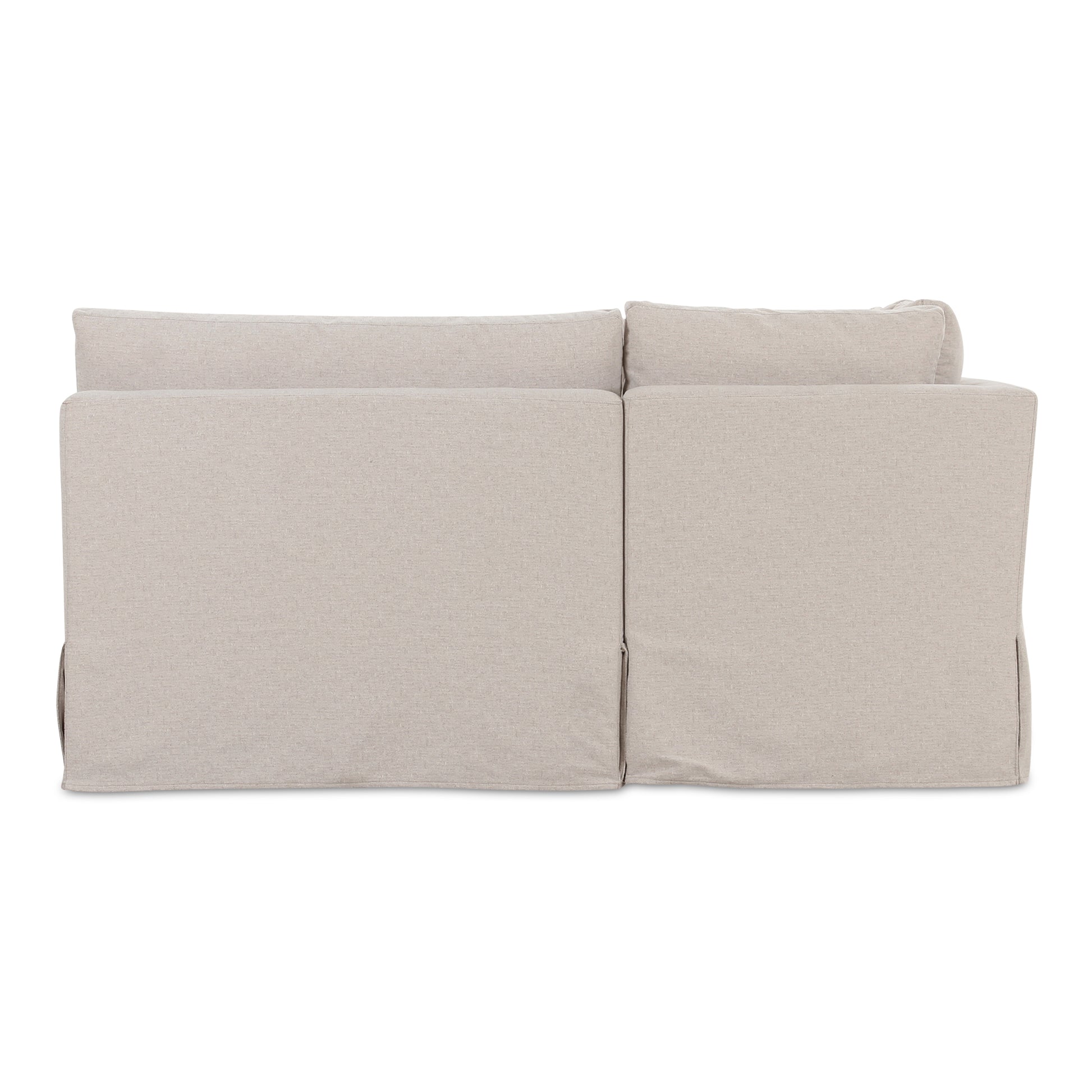Fable Slipcover Dining Banquette U - Shape Beige 168 in. - Central Designs