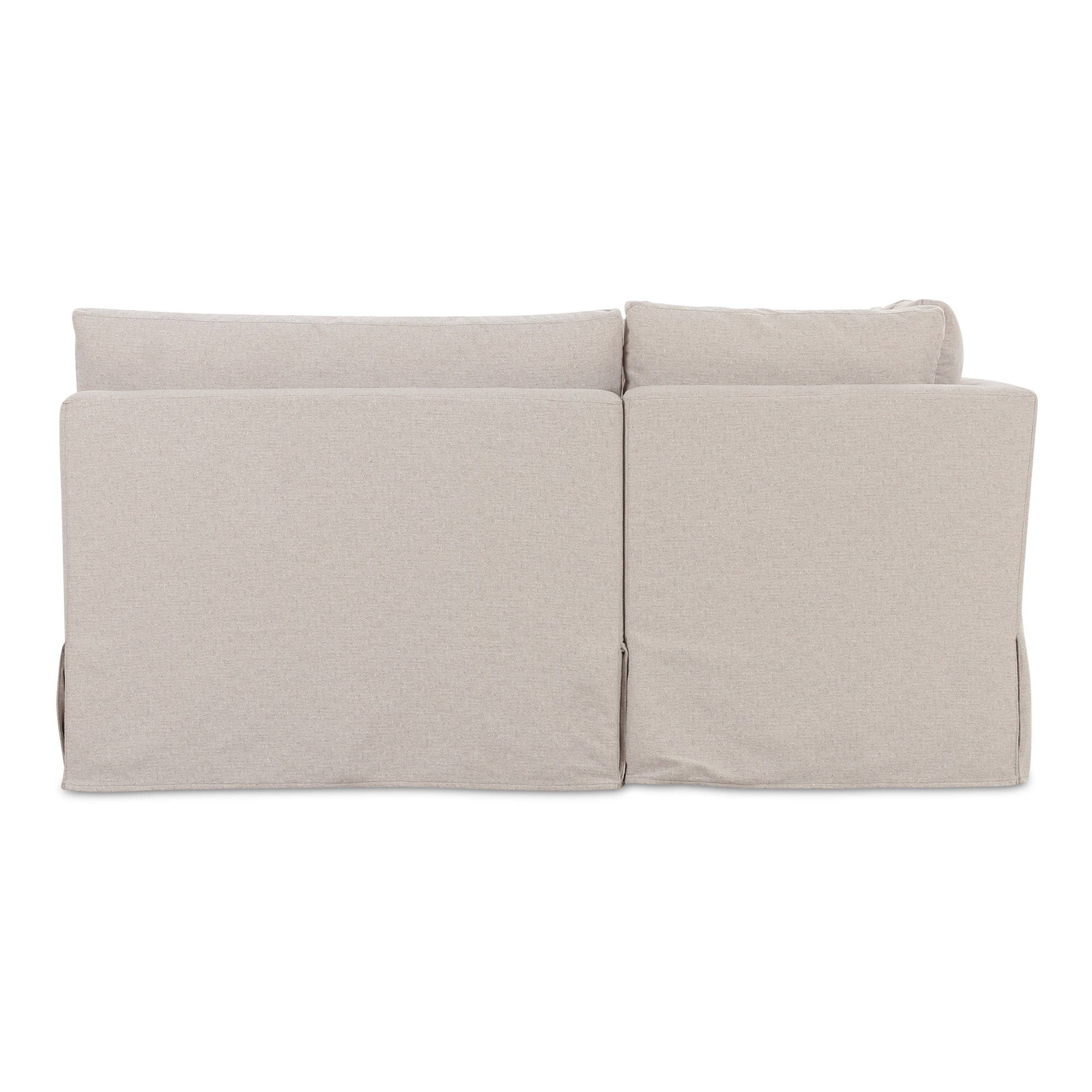 Fable Slipcover Dining Banquette U - Shape Beige 168 in. - Central Designs