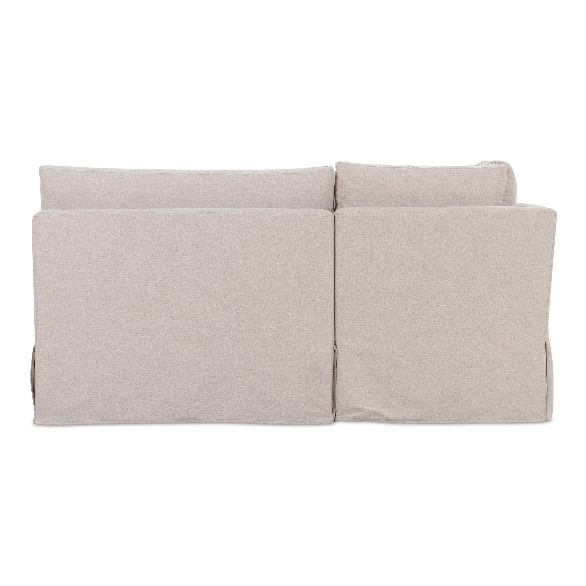 Fable Slipcover Dining Banquette U - Shape Beige 121 in. - Central Designs
