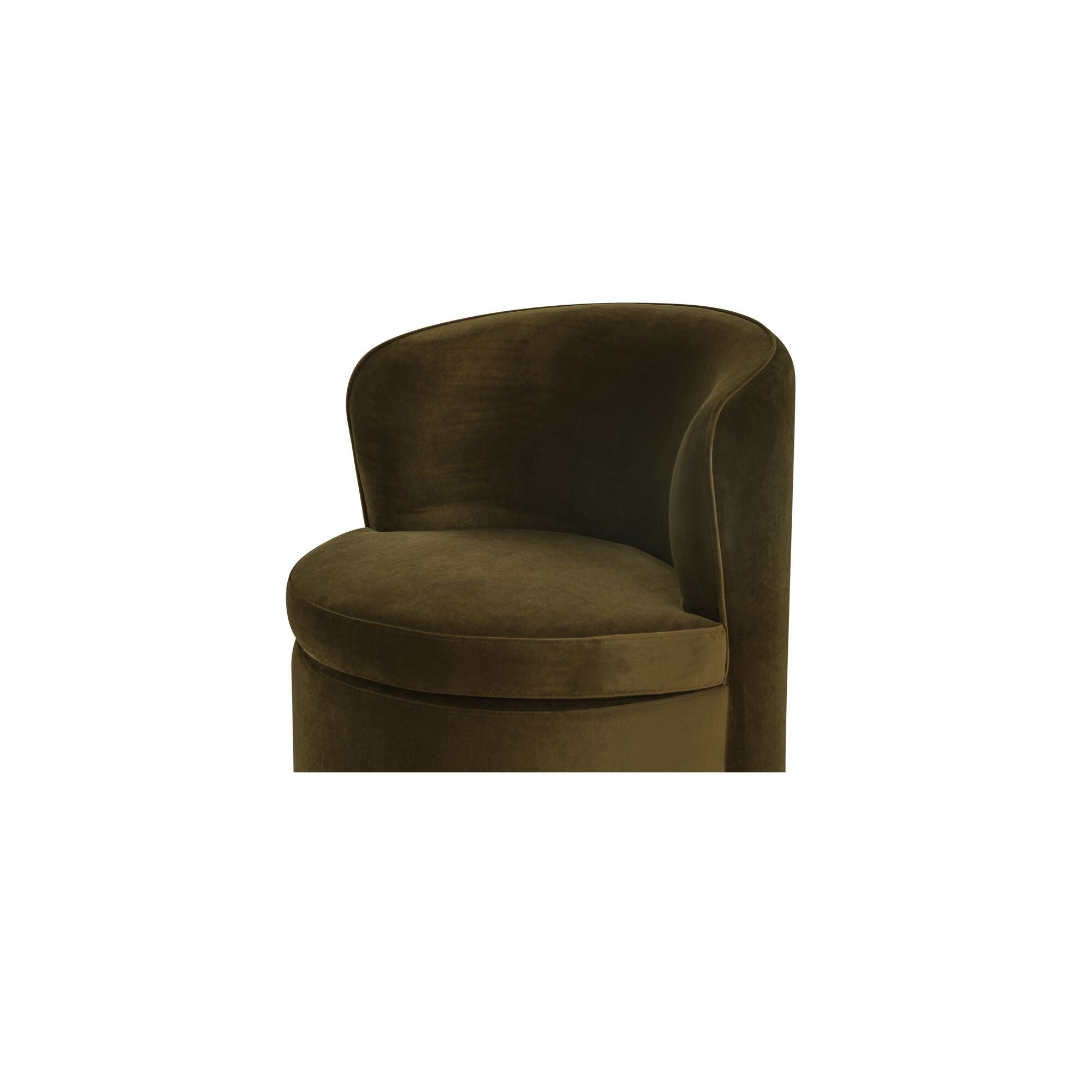 Dane Swivel Dining Chair Faux Green Mohair - Central Designs