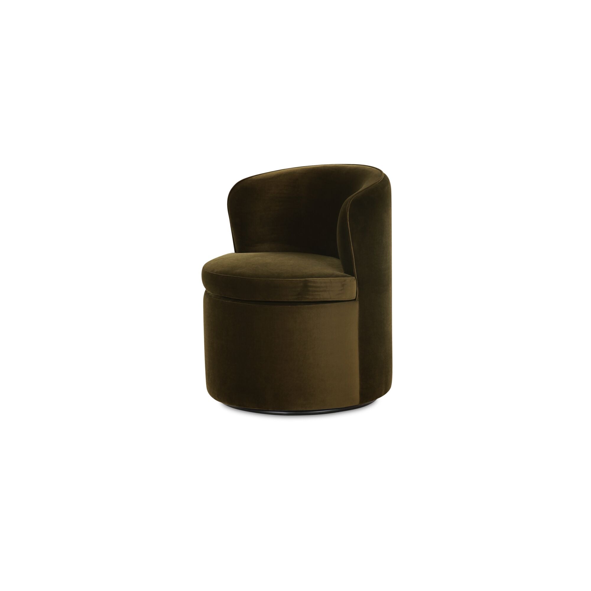 Dane Swivel Dining Chair Faux Green Mohair - Central Designs