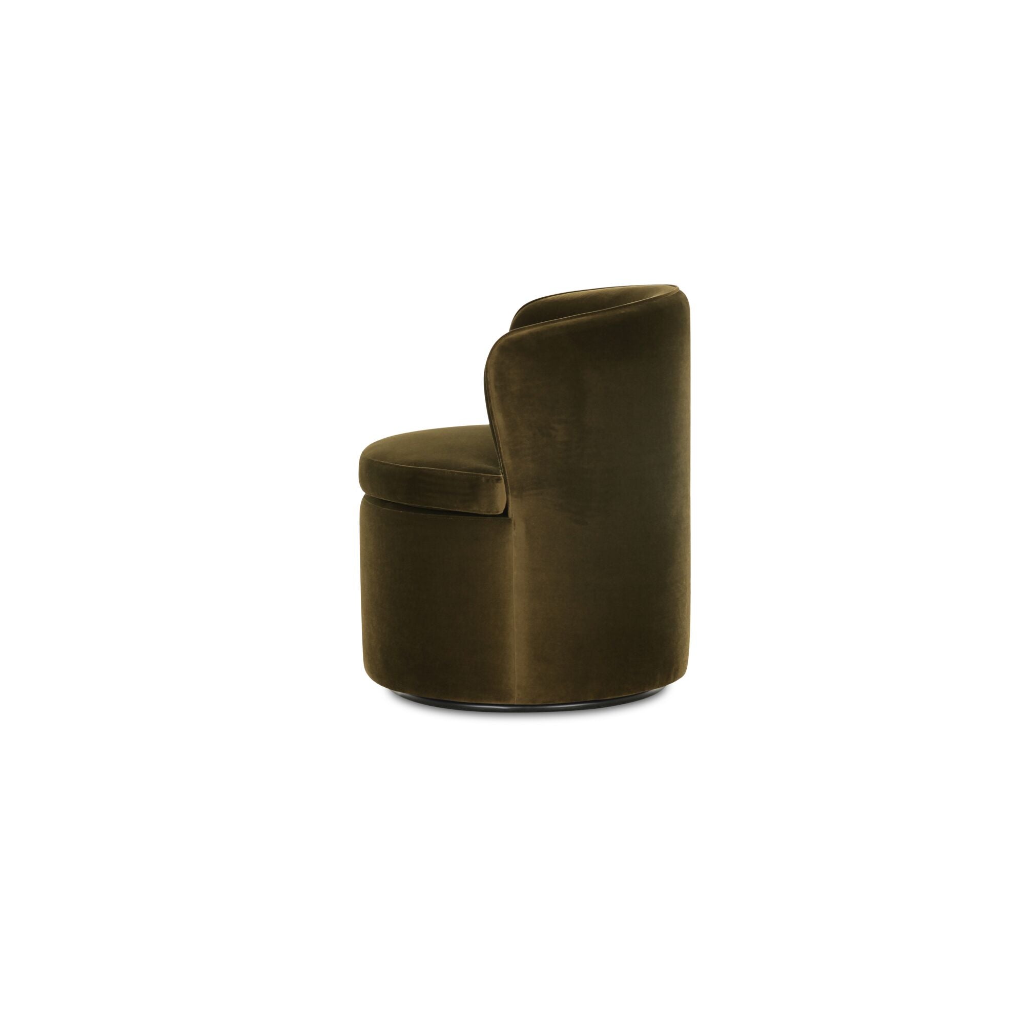 Dane Swivel Dining Chair Faux Green Mohair - Central Designs