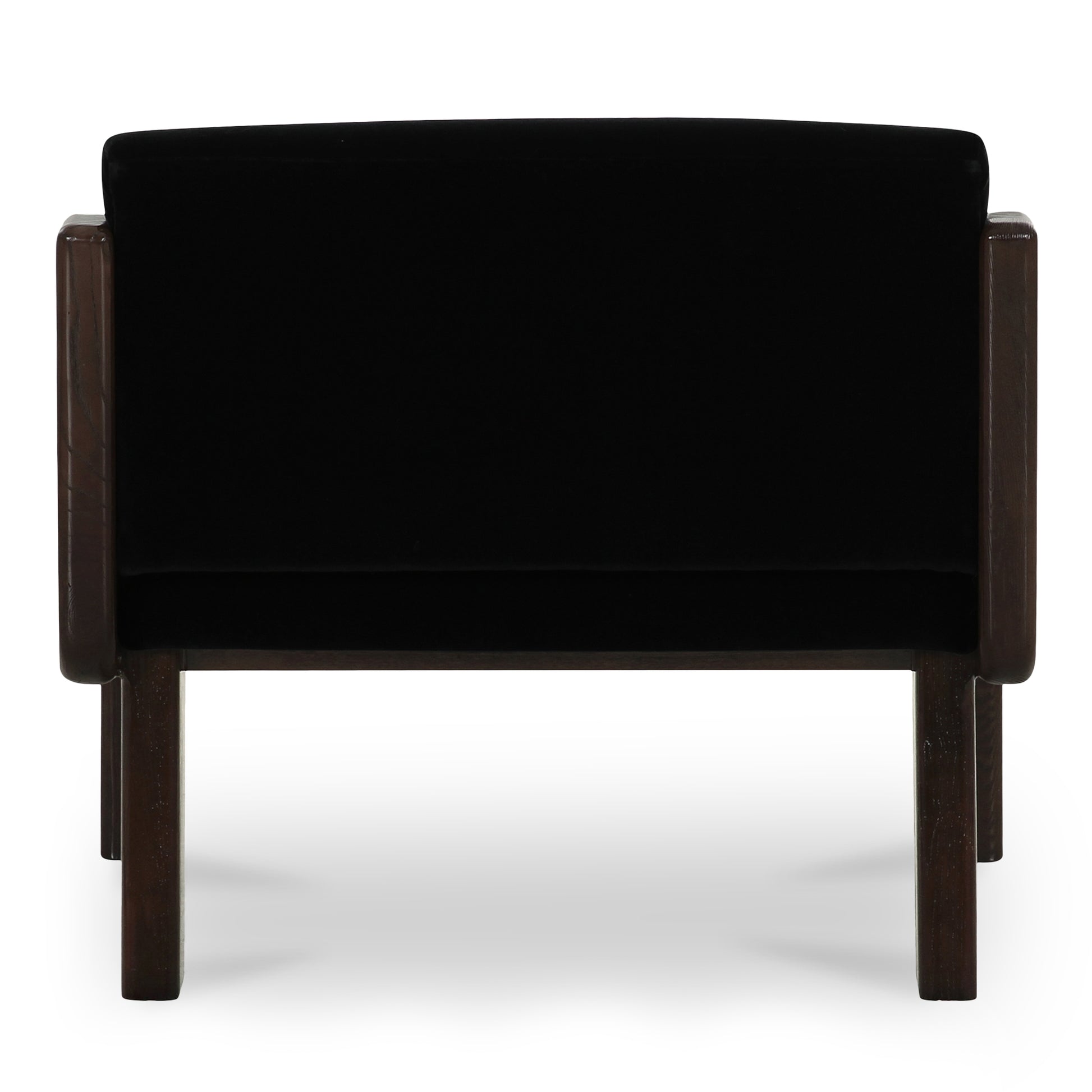 Edie Accent Chair Black Faux Mohair - Central Designs
