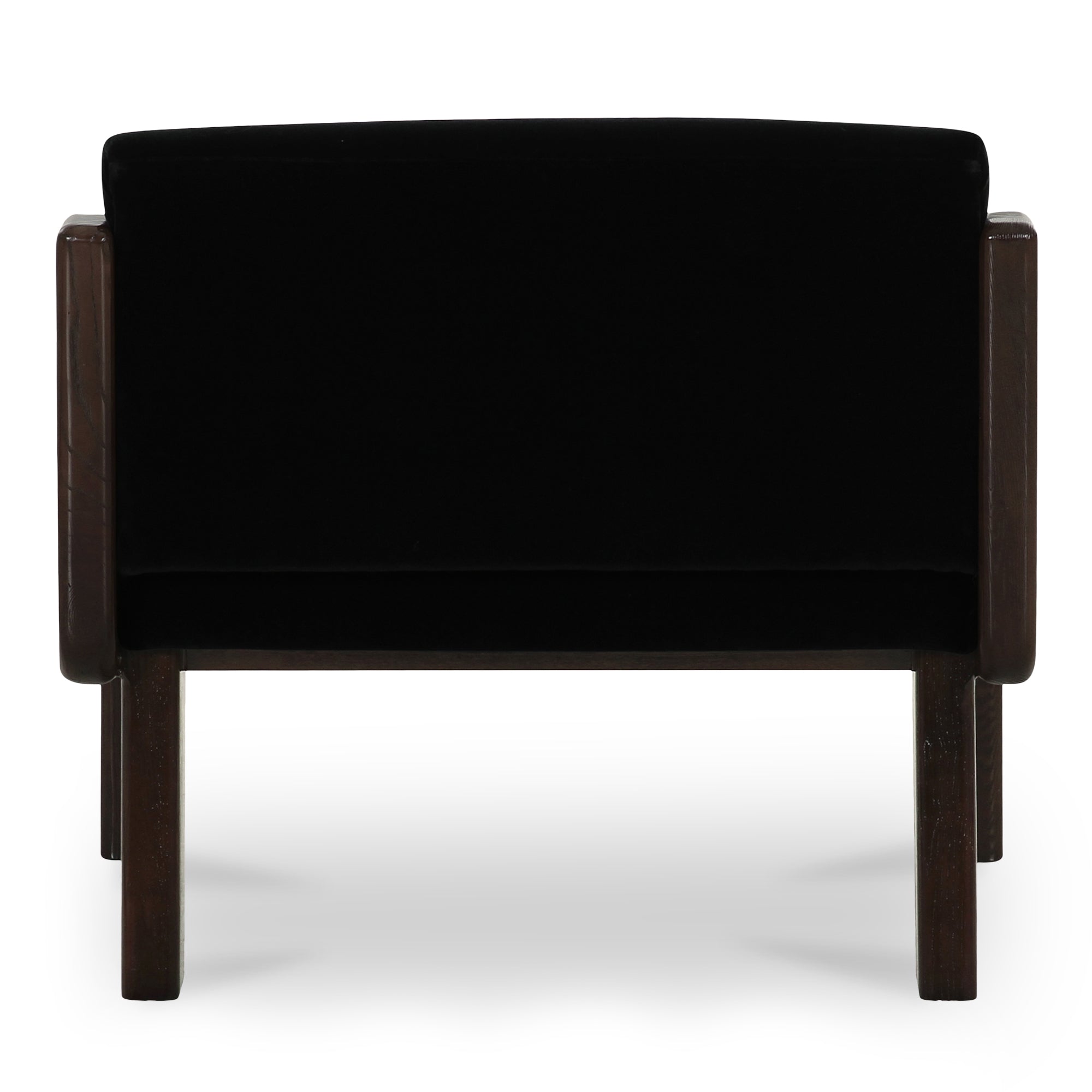 Edie Accent Chair Black Faux Mohair - Central Designs