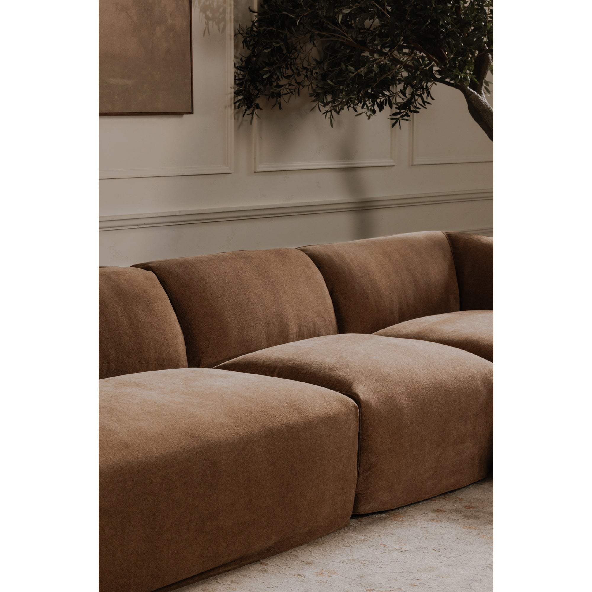 Isla Left Arm Facing Chair Mocha - Central Designs