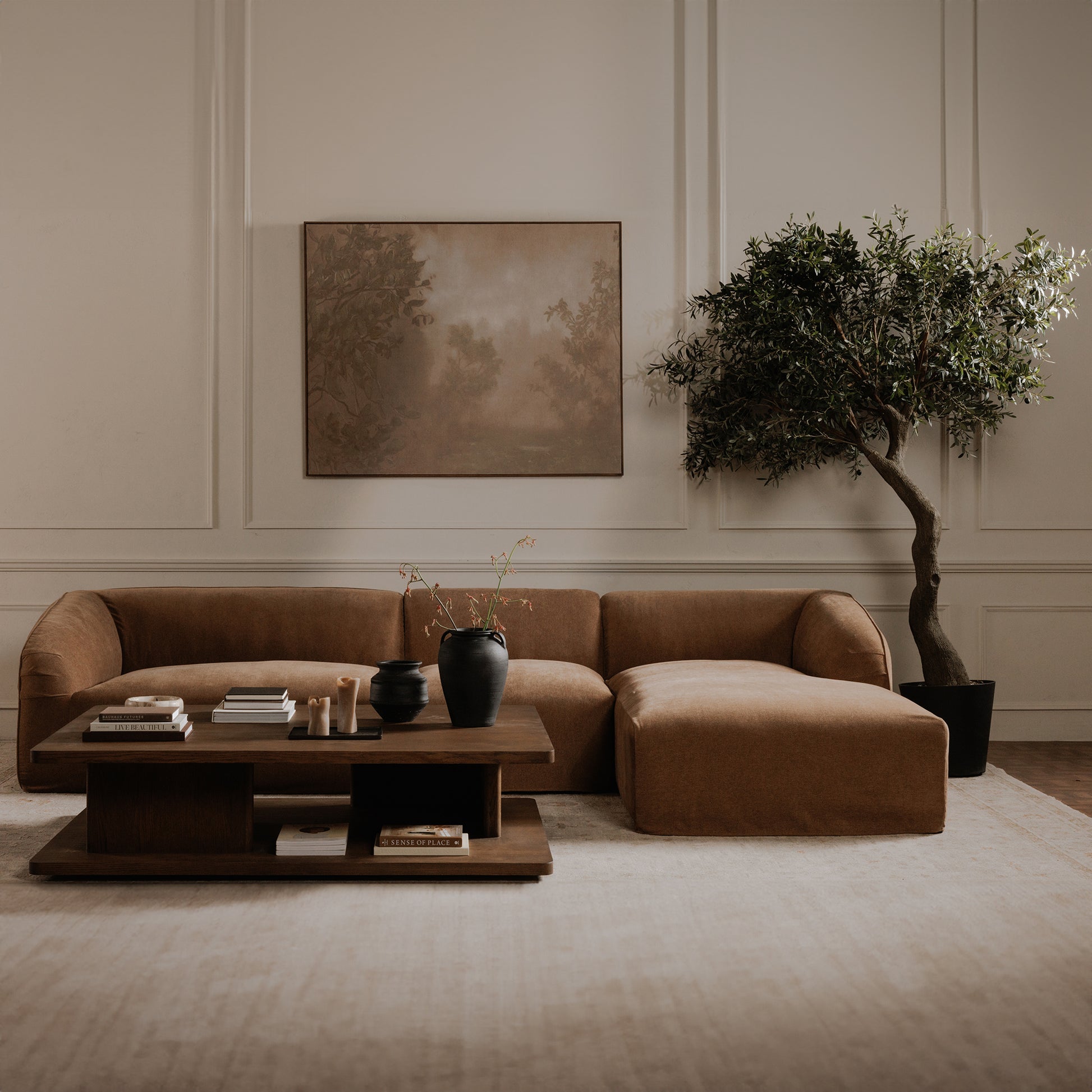 Isla Slipper Chair Mocha - Central Designs