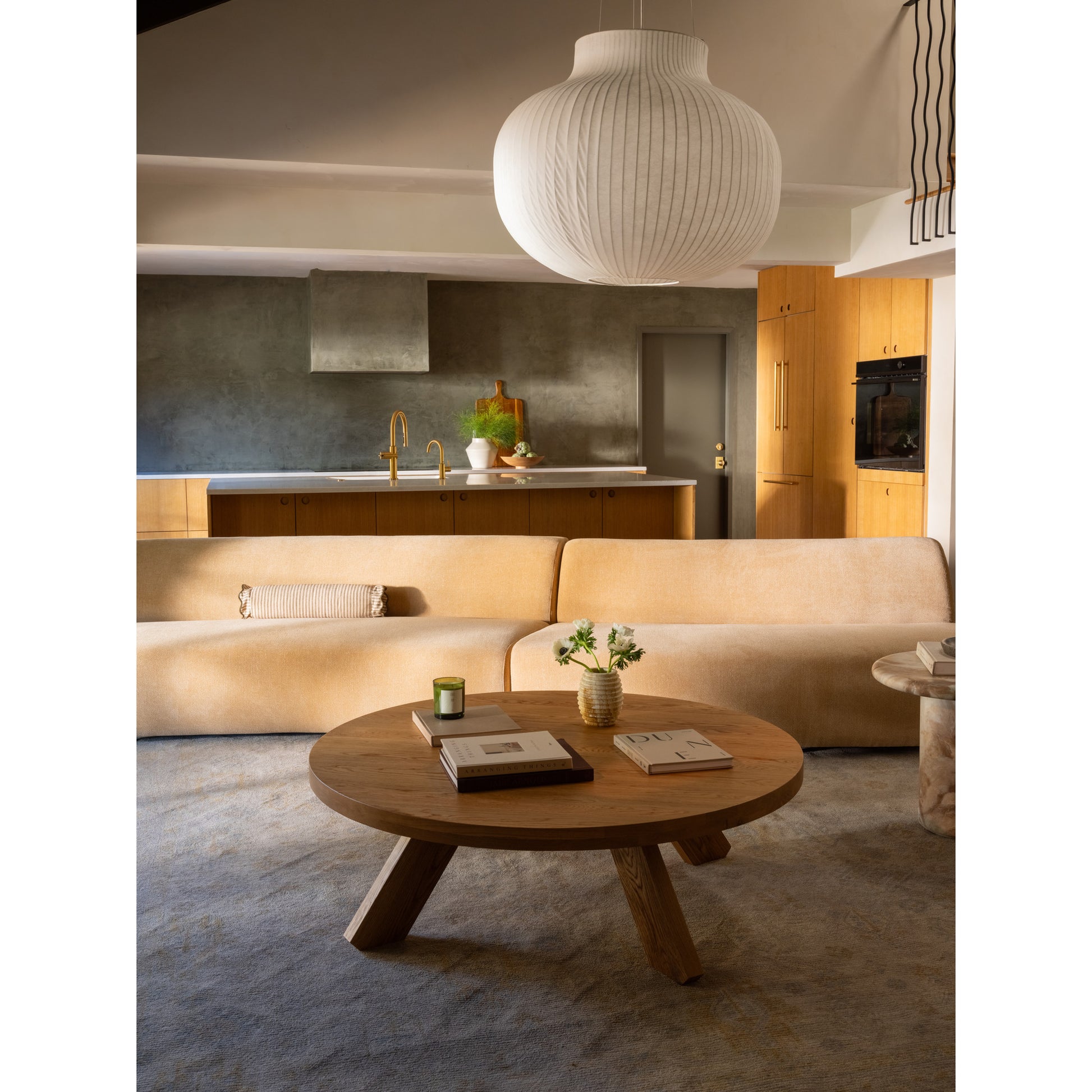 Naomi Concave Sofa Golden Yellow - Central Designs