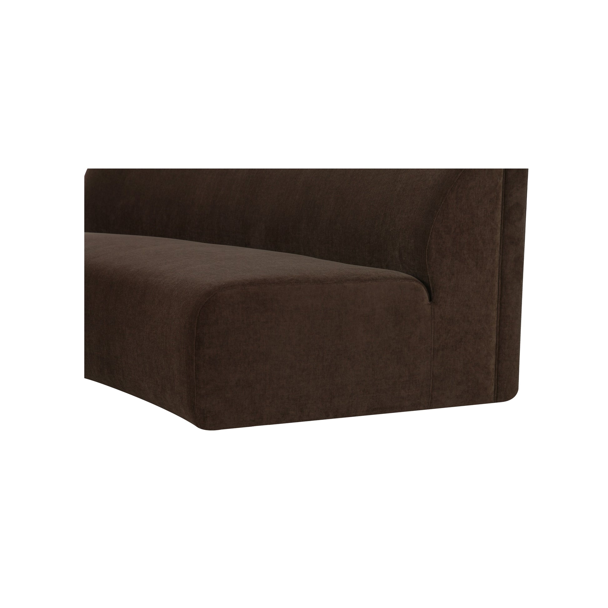 Naomi Concave Sofa Dark Brown - Central Designs