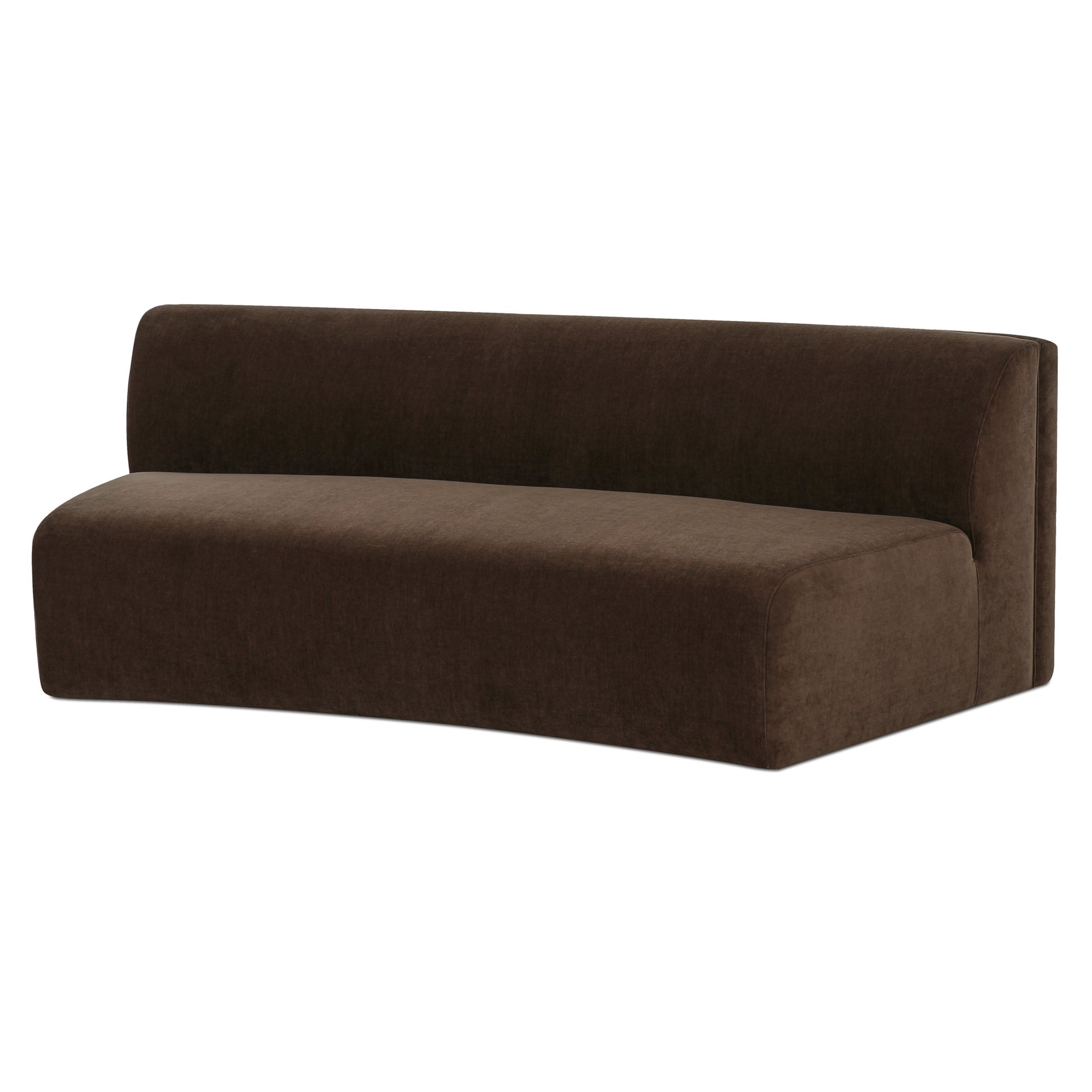 Naomi Concave Sofa Dark Brown - Central Designs