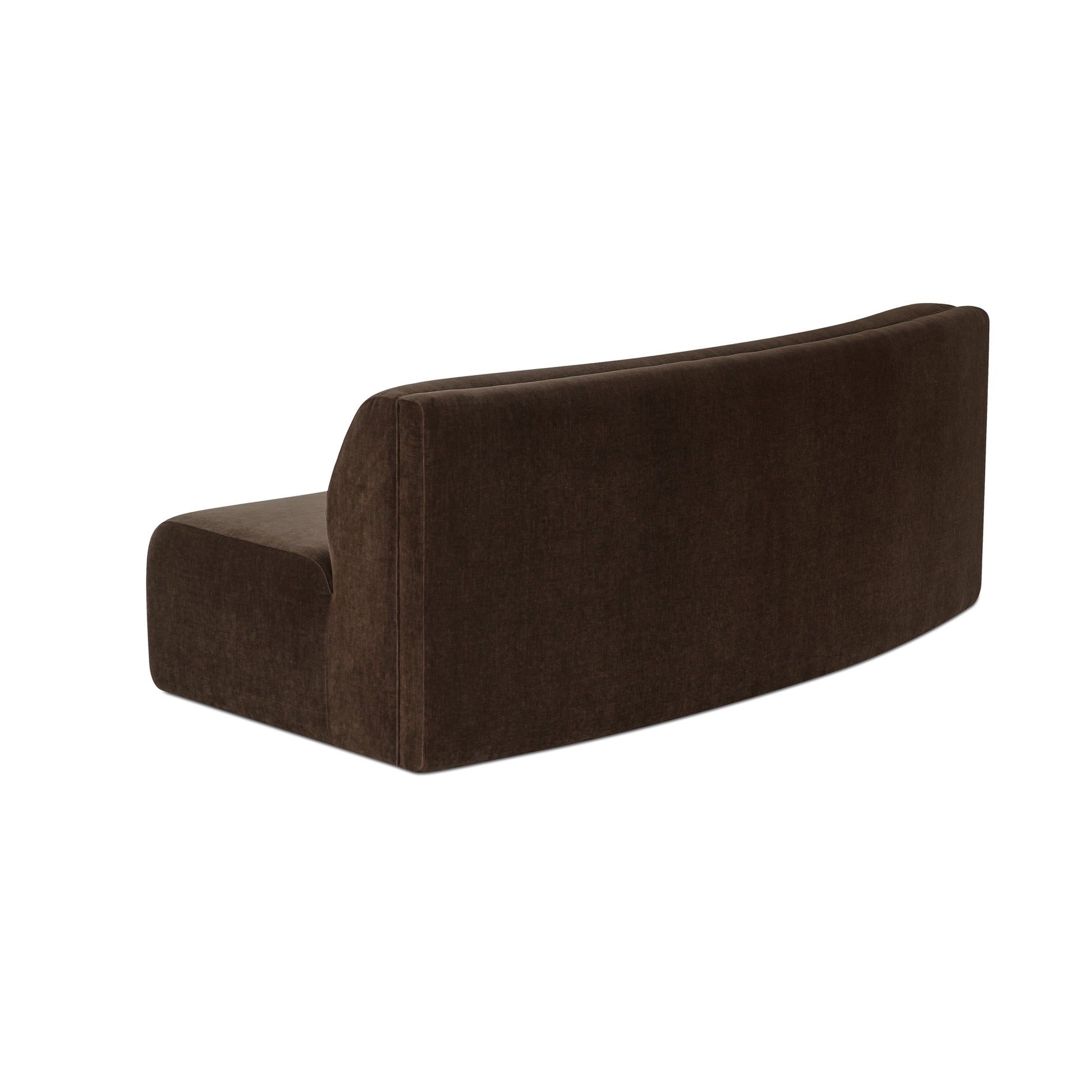 Naomi Concave Sofa Dark Brown - Central Designs