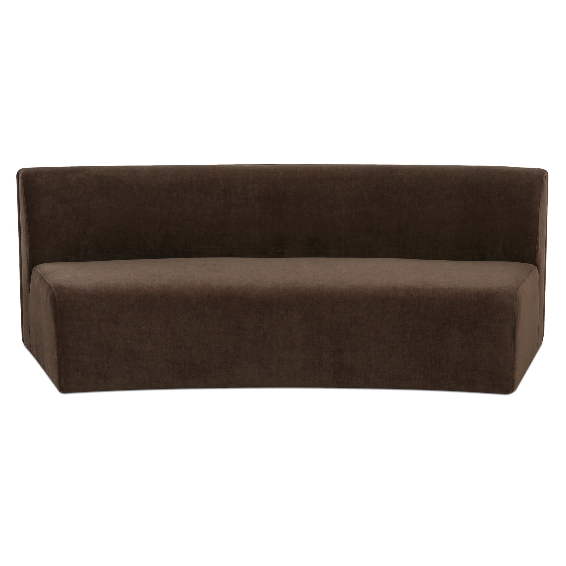 Naomi Concave Sofa Dark Brown - Central Designs