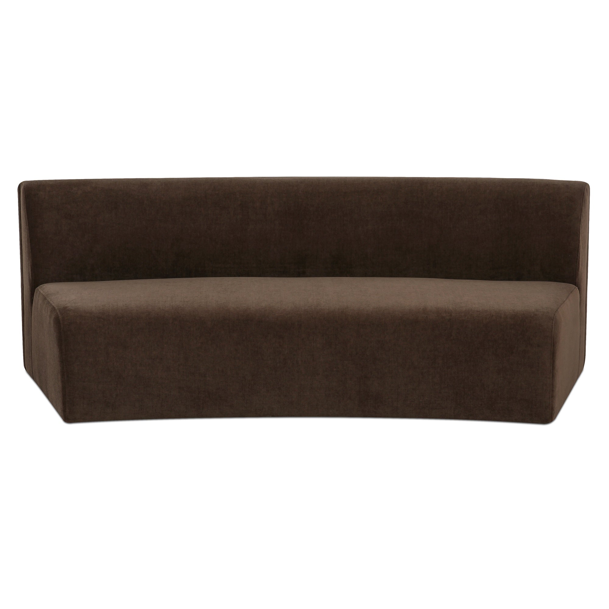 Naomi Concave Sofa Dark Brown - Central Designs
