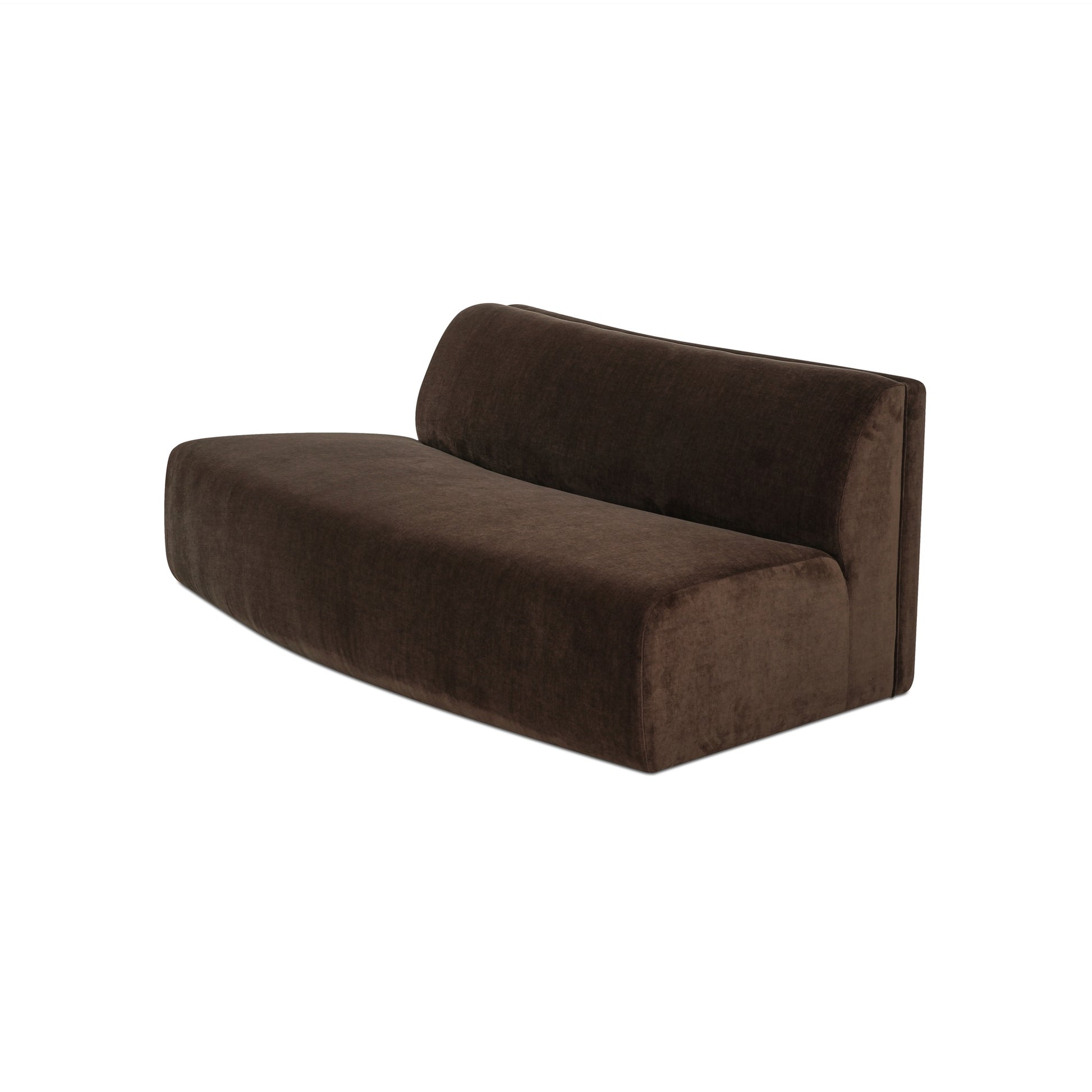 Naomi Convex Sofa Dark Brown - Central Designs