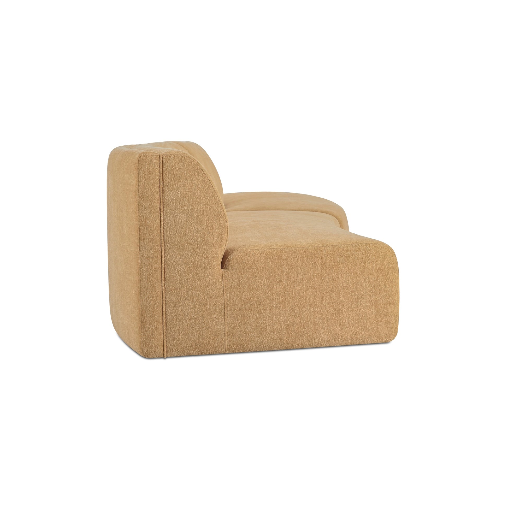 Naomi 2 Piece Concave Modular Sectional Golden Yellow - Central Designs