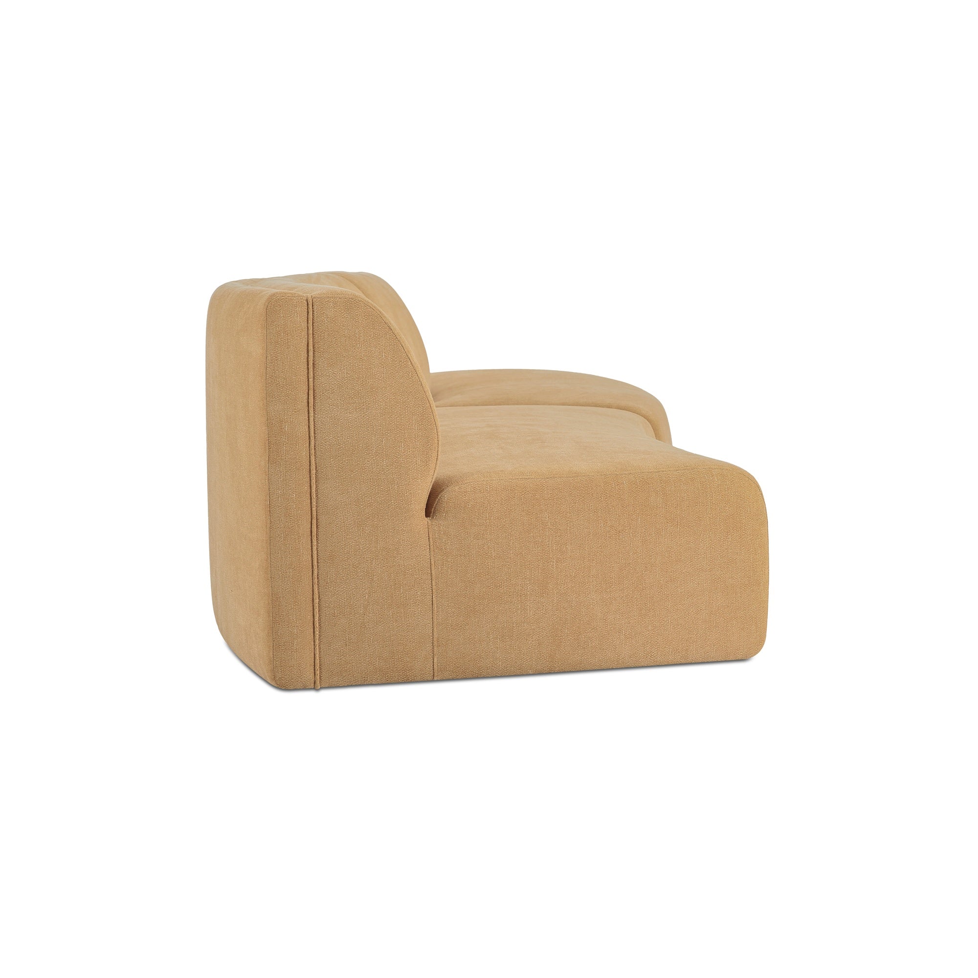 Naomi 2 Piece Concave Modular Sectional Golden Yellow - Central Designs