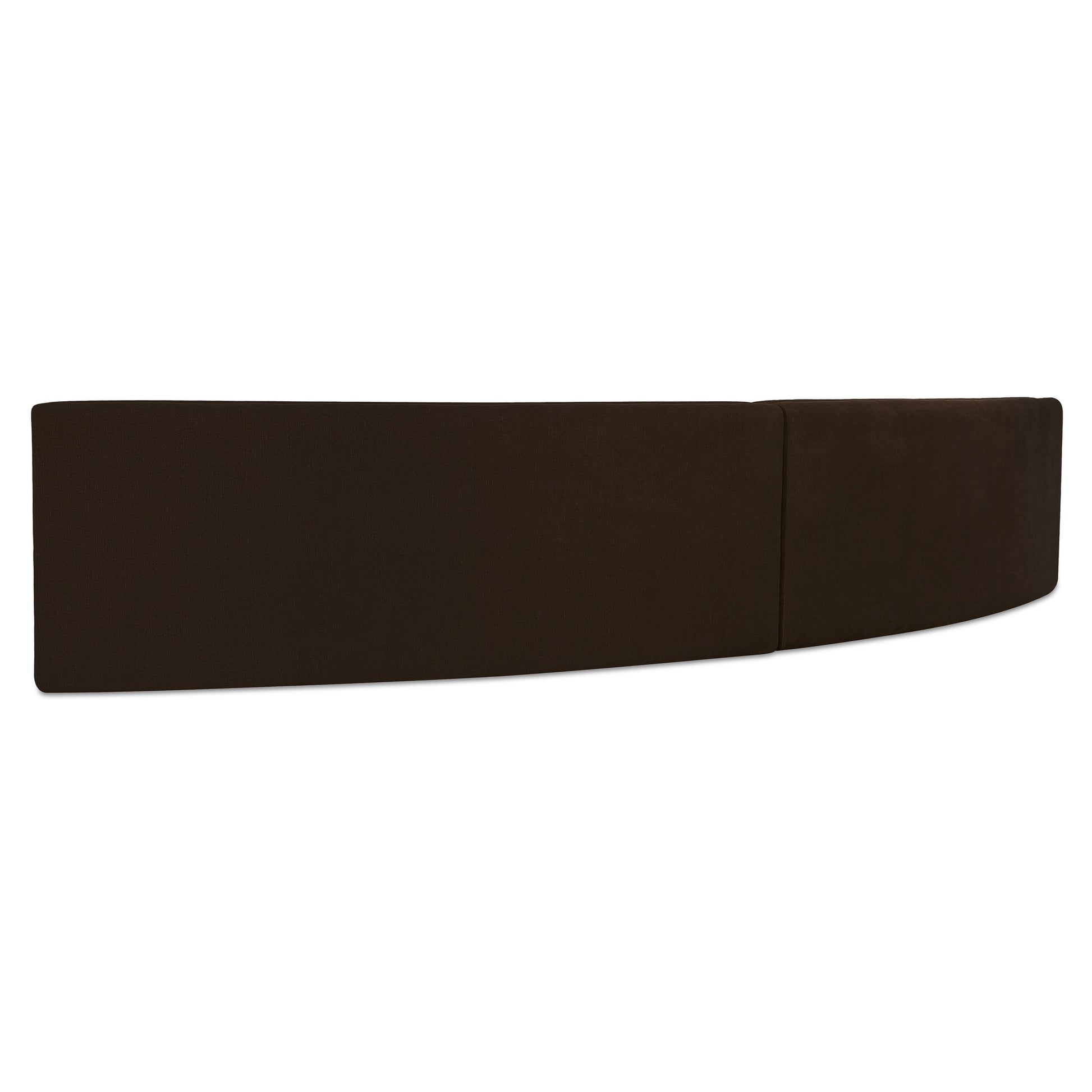 Naomi 2 Piece Concave Modular Sectional Dark Brown - Central Designs