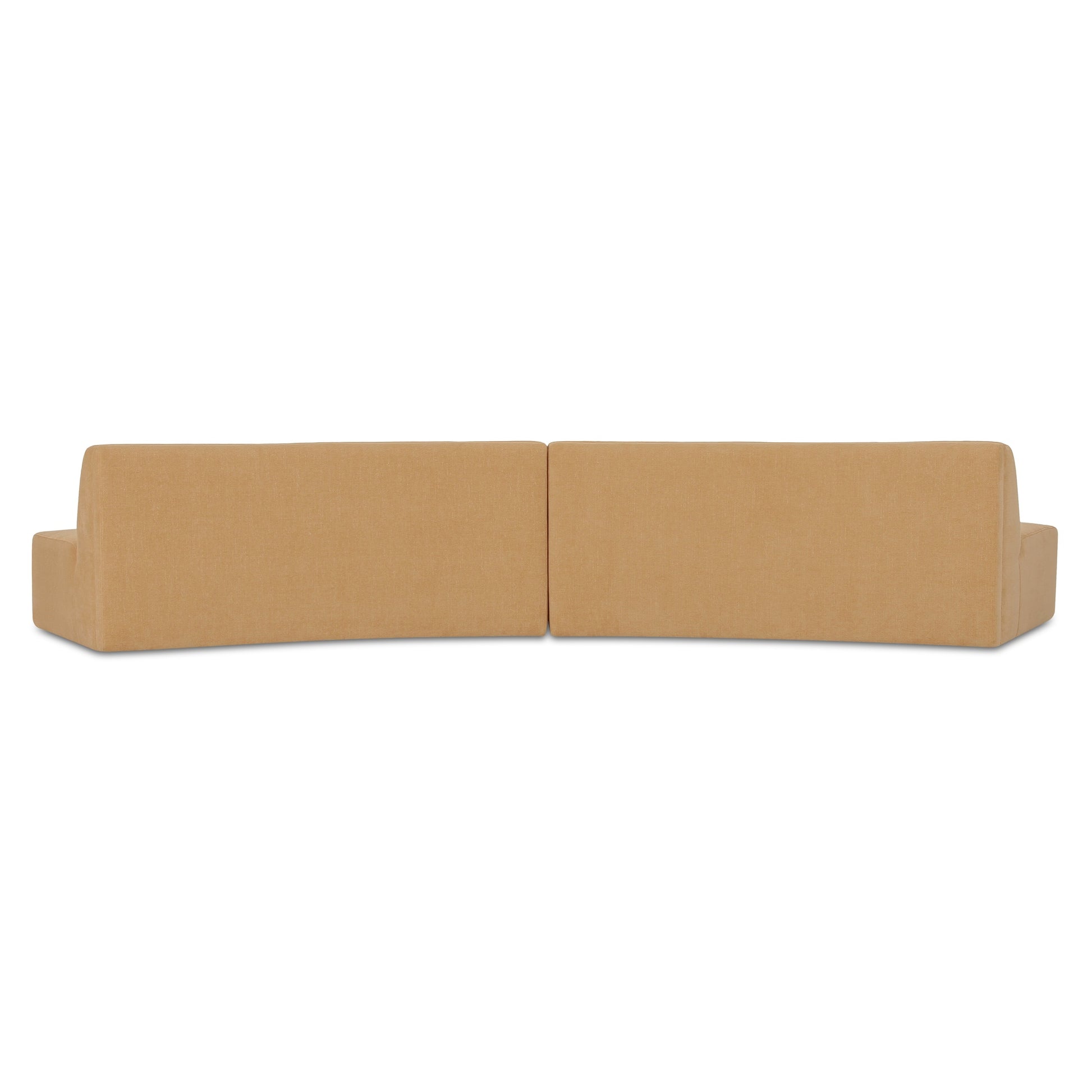 Naomi 2 Piece Convex Modular Sectional Golden Yellow - Central Designs