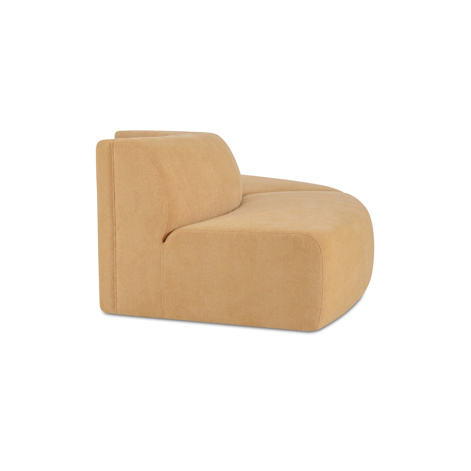 Naomi 2 Piece Convex Modular Sectional Golden Yellow - Central Designs