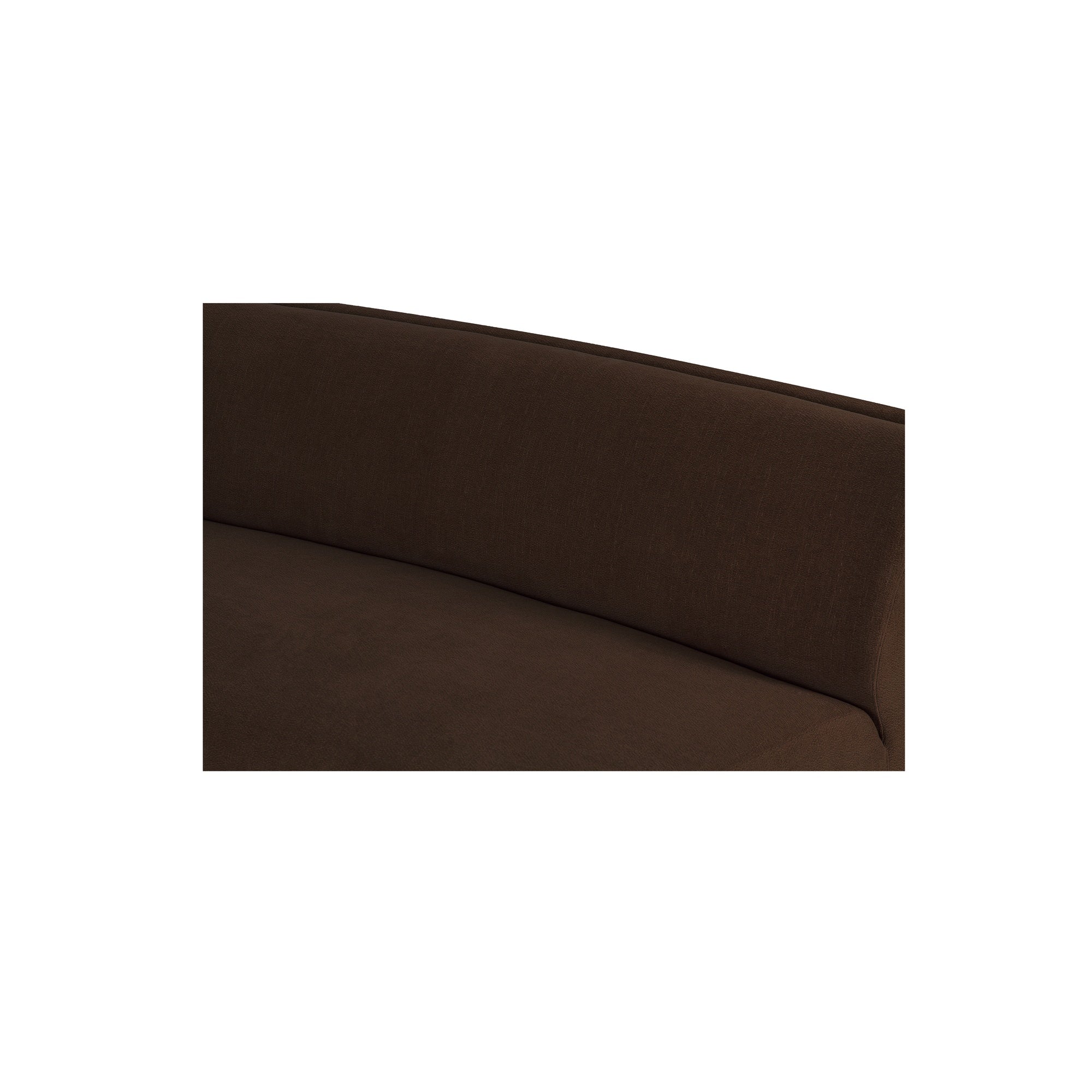 Naomi 2 Piece Convex Modular Sectional Dark Brown - Central Designs