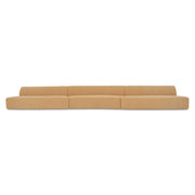 Naomi 3 Piece Wave Modular Sectional Golden Yellow - Central Designs
