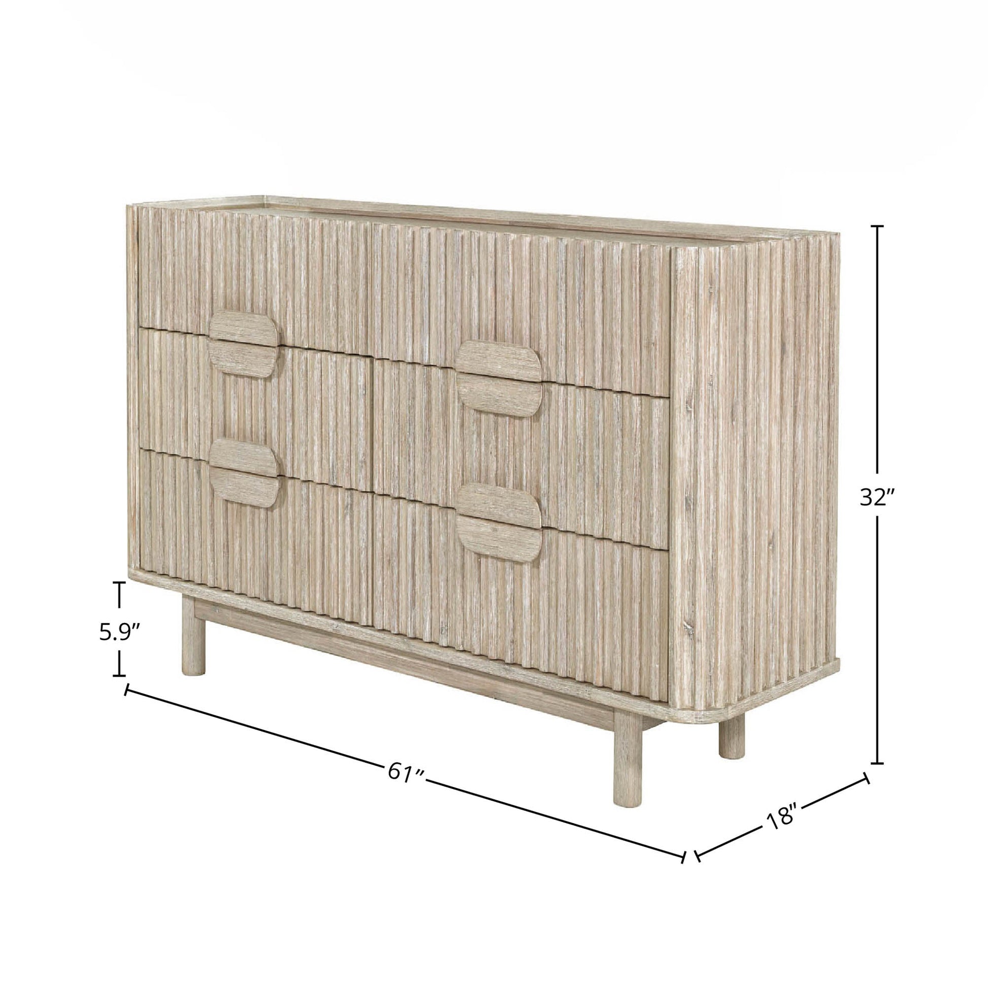 Oasis 6 Drawer Dresser - Central Designs