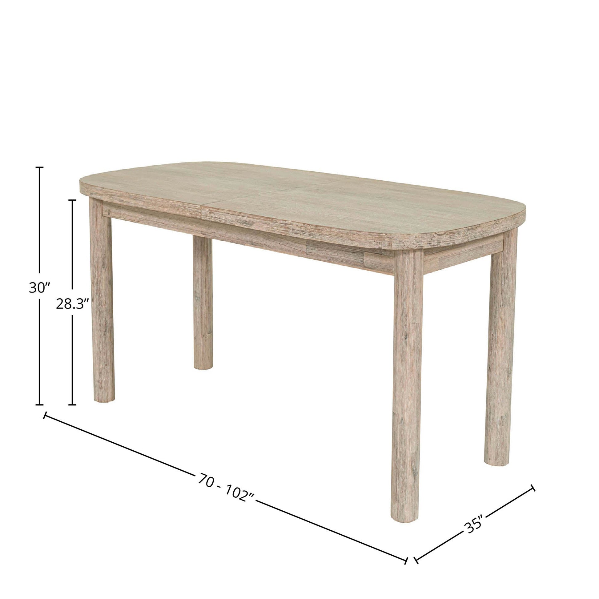 Oasis Extension Dining Table (70"/102") - Central Designs