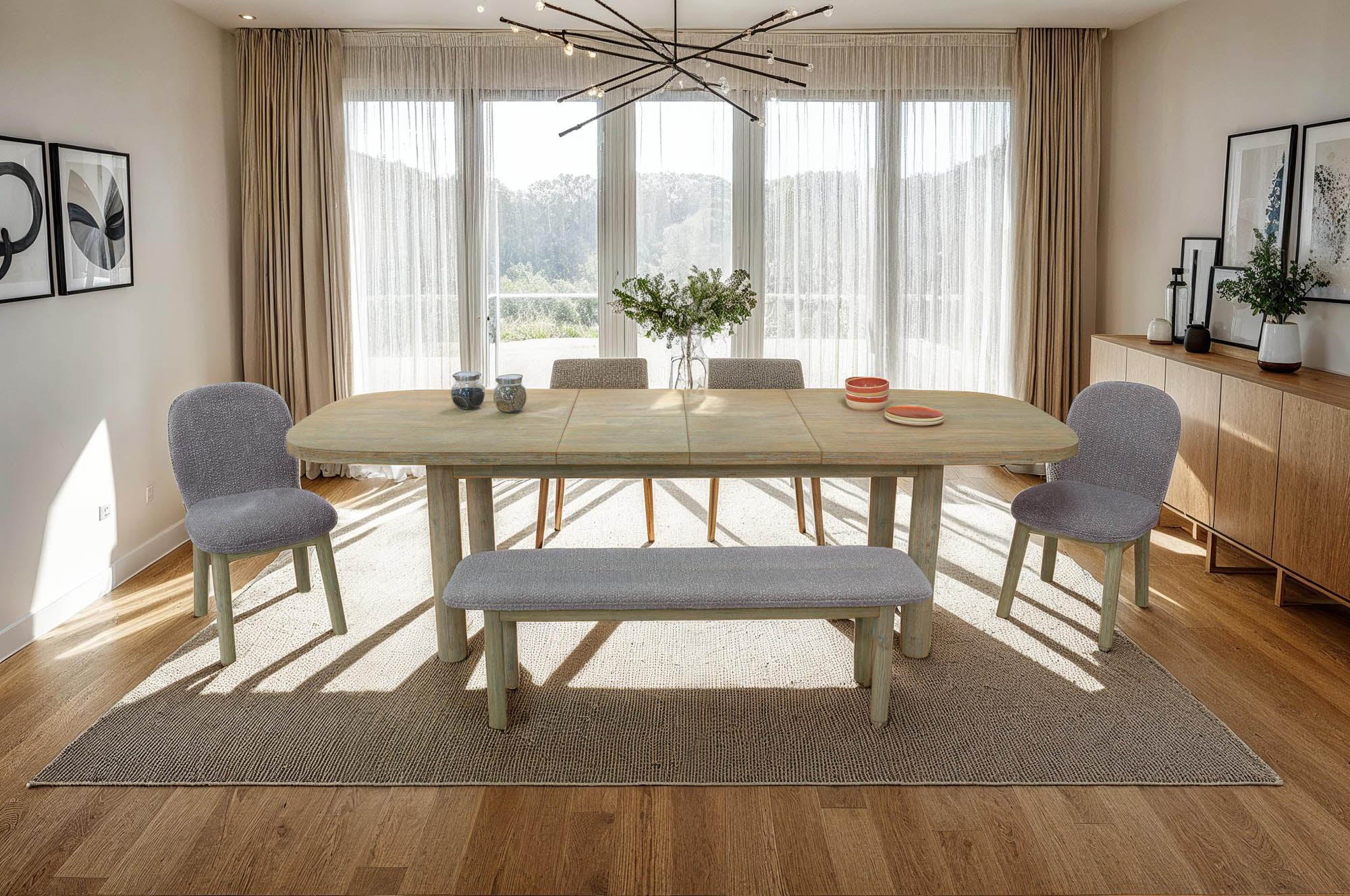 Oasis Extension Dining Table (70"/102") - Central Designs