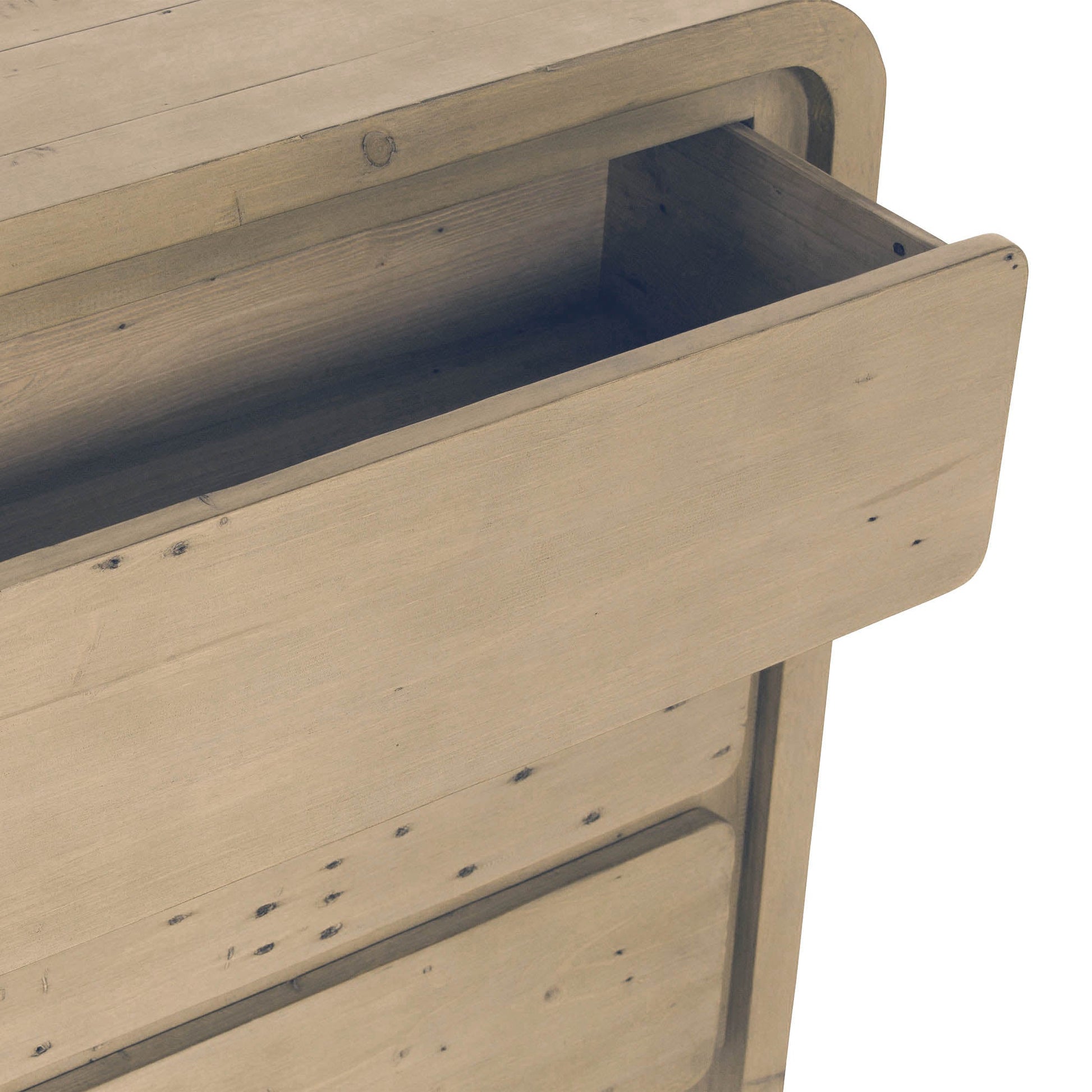 Opera 3 Drawer Small Chest - Scrubbed Teak - Central Designs