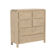 Opera 6 Drawer Chest - Scrubbed Teak - Central Designs