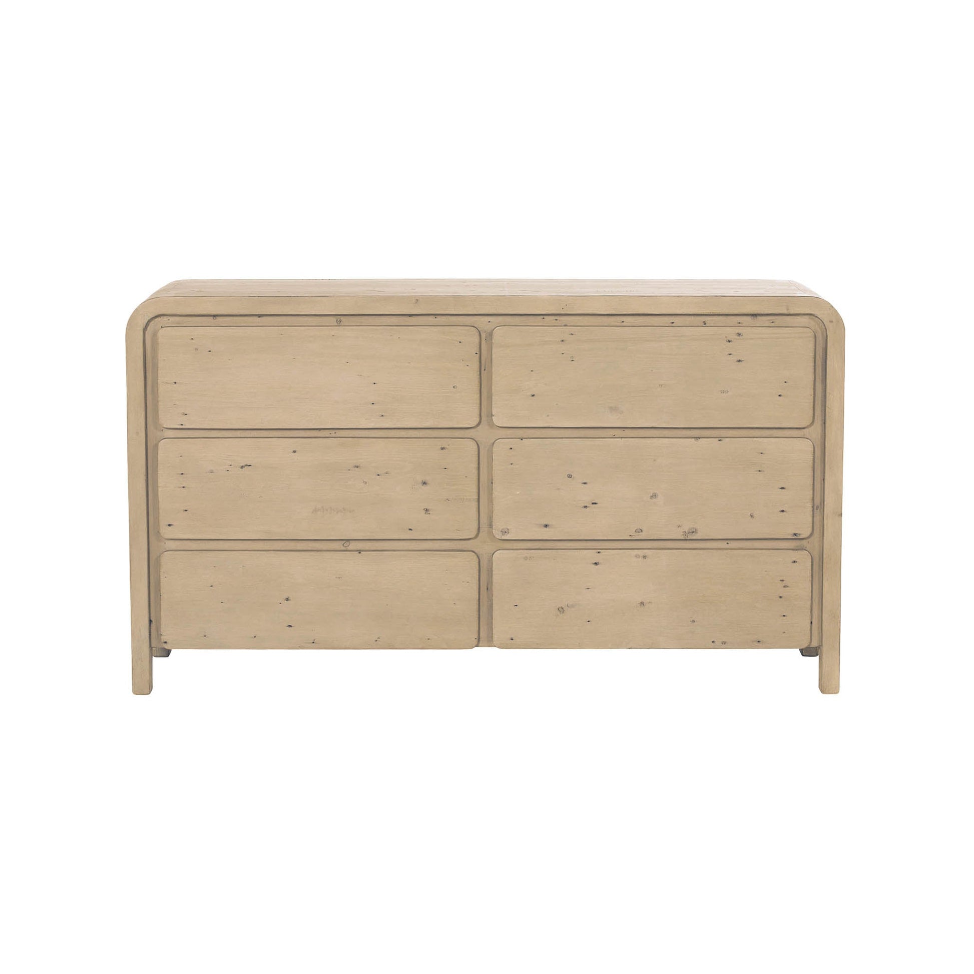 Opera 6 Drawer Dresser - Scrubbed Teak - Central Designs
