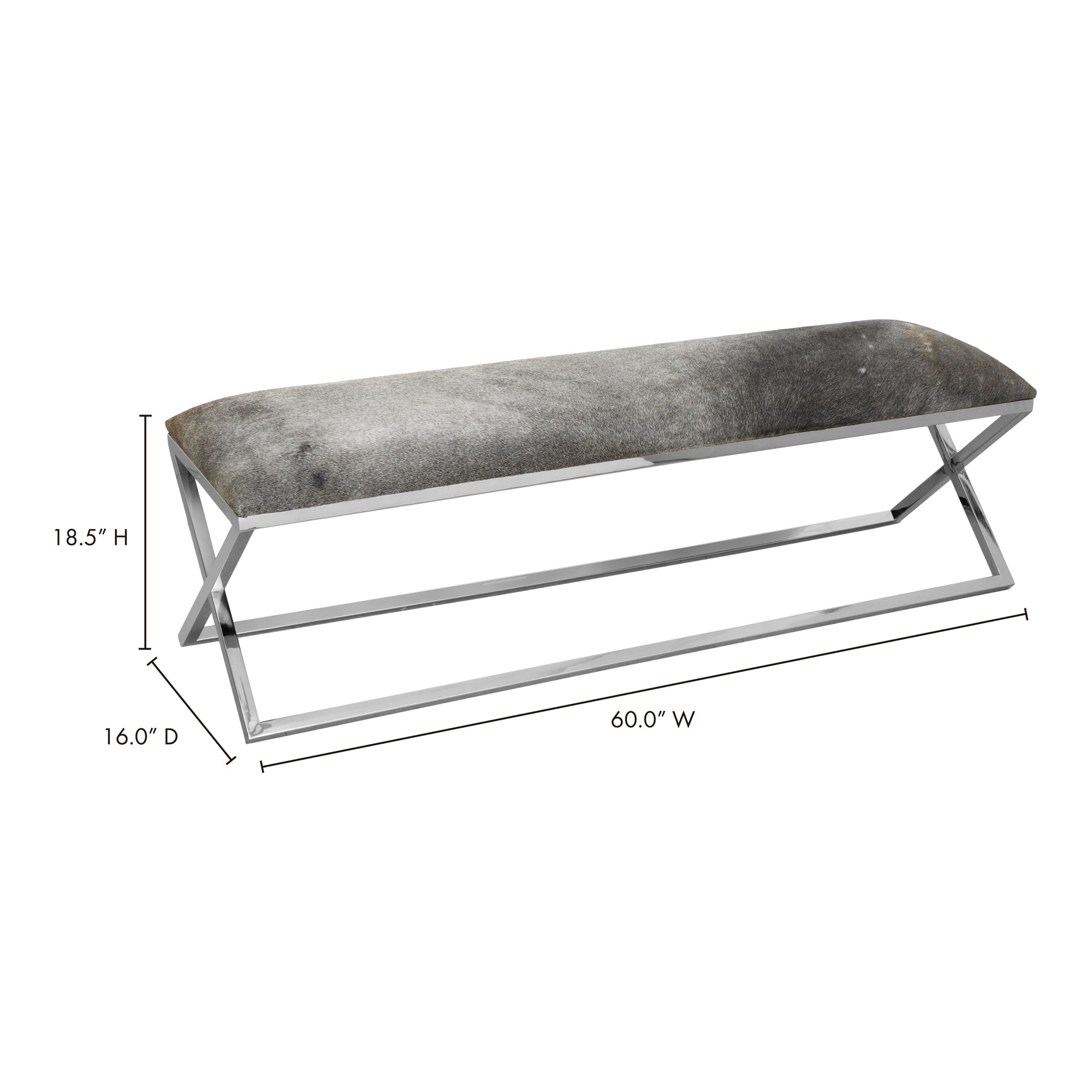 Rossi Bench Grey