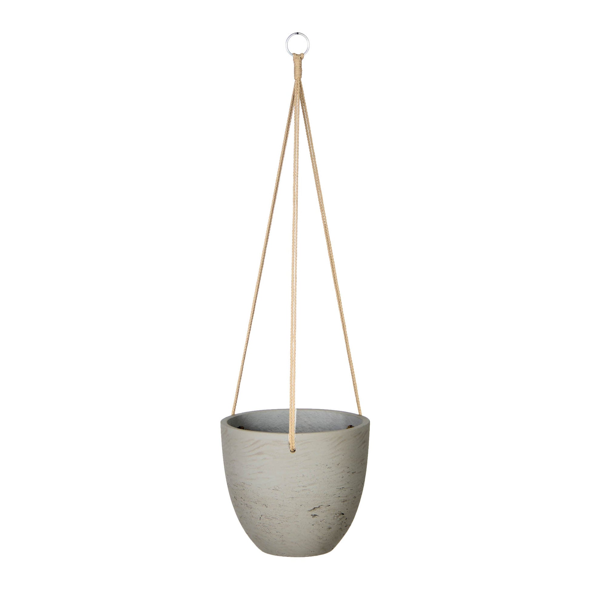 Classic Medium Hanging Pot - Cement Grey - Central Designs