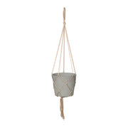 Craft Small Hanging Pot With Netting - Cement Grey - Central Designs