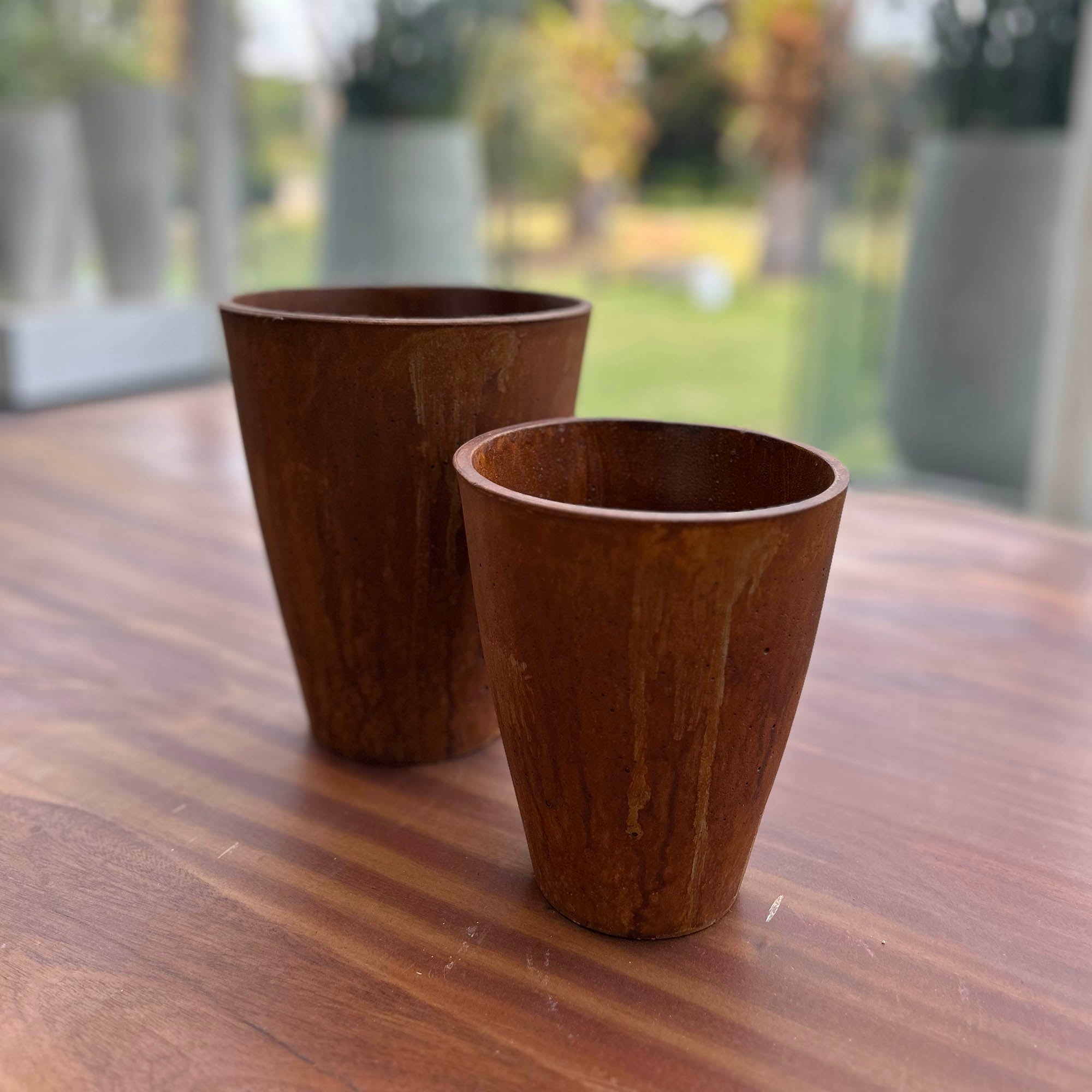 Rustic Medium Vase - Corten - Central Designs