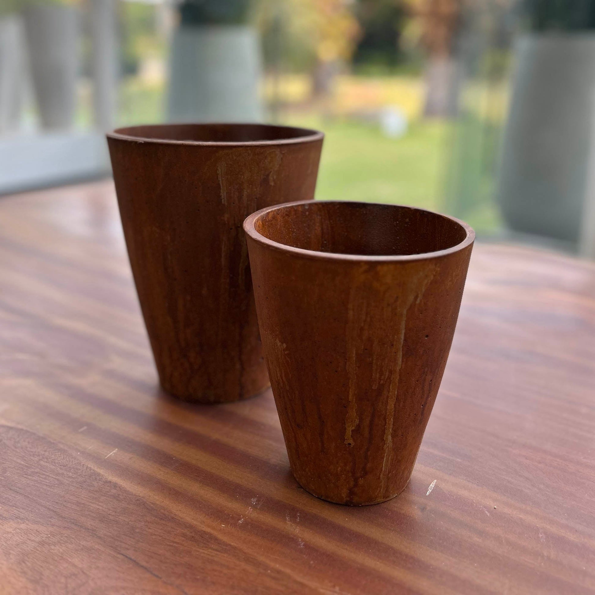 Rustic Small Vase - Corten - Central Designs
