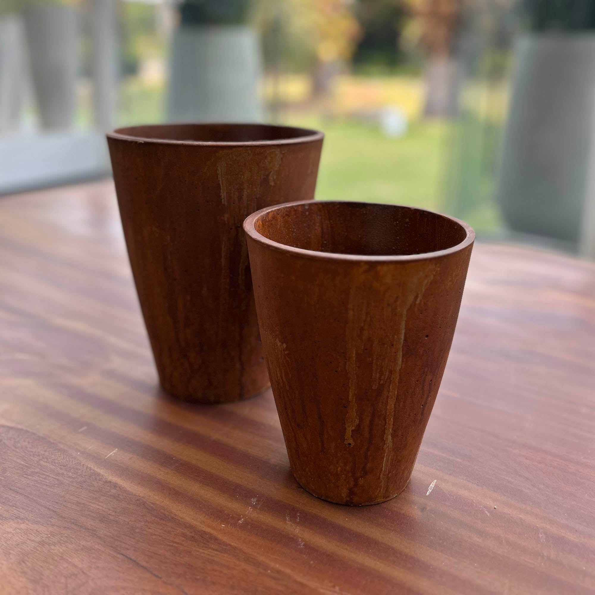 Rustic Small Vase - Corten - Central Designs