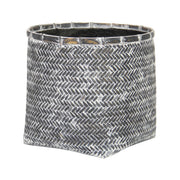 Bamboo Indoor Basket Pot - Grey Wash - Central Designs