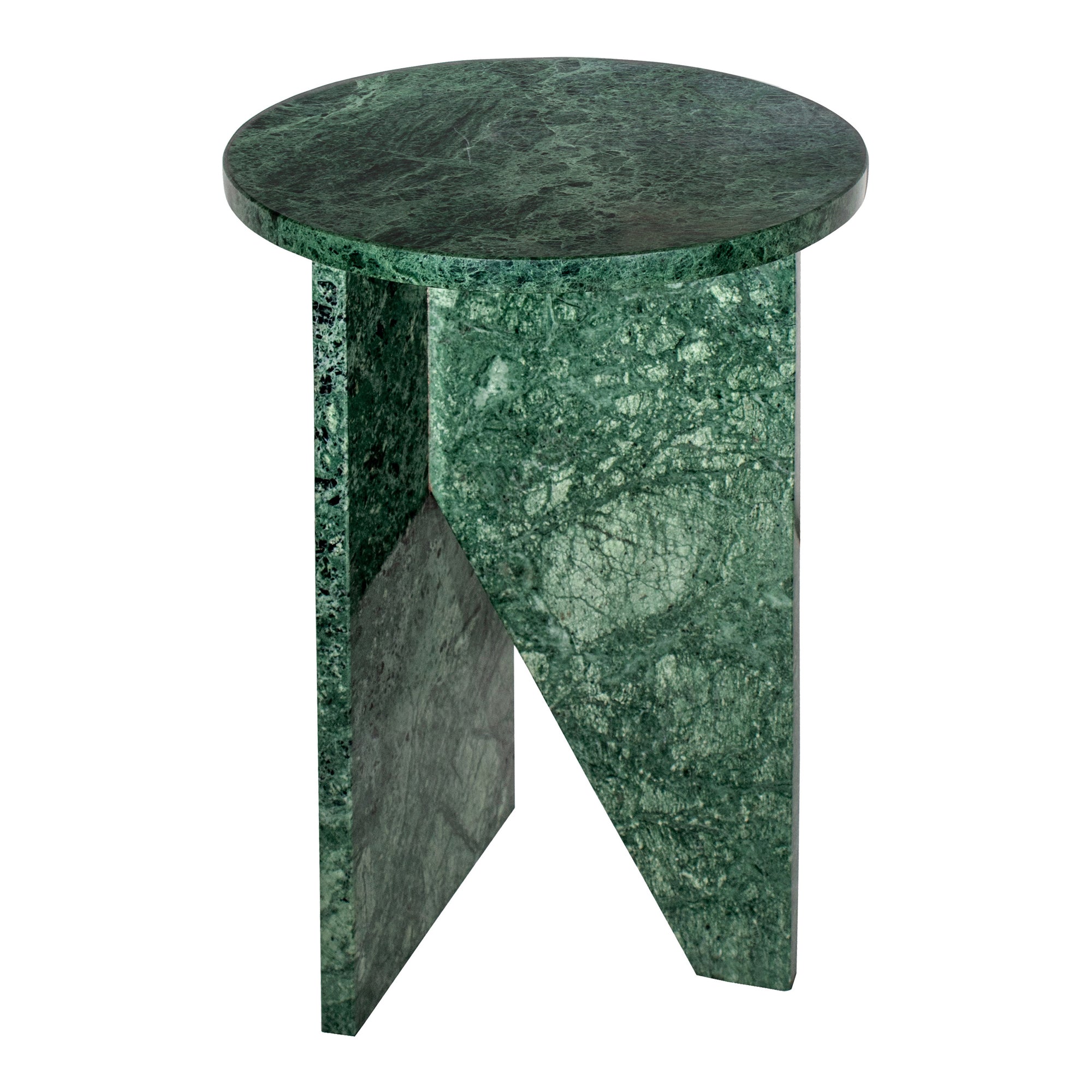 Grace Accent Table Green Marble - Central Designs