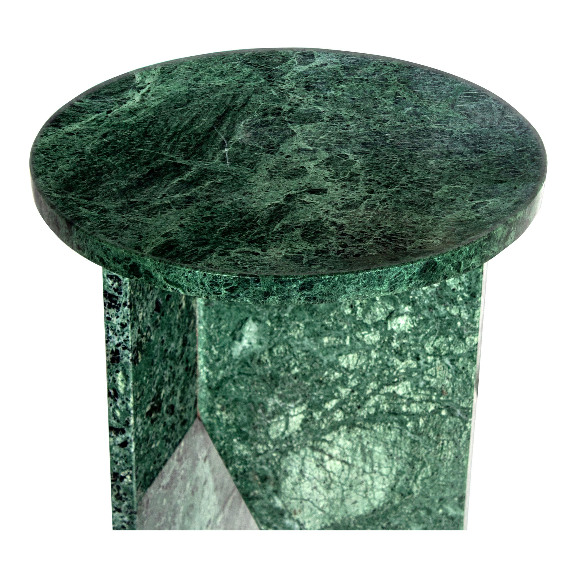 Grace Accent Table Green Marble - Central Designs