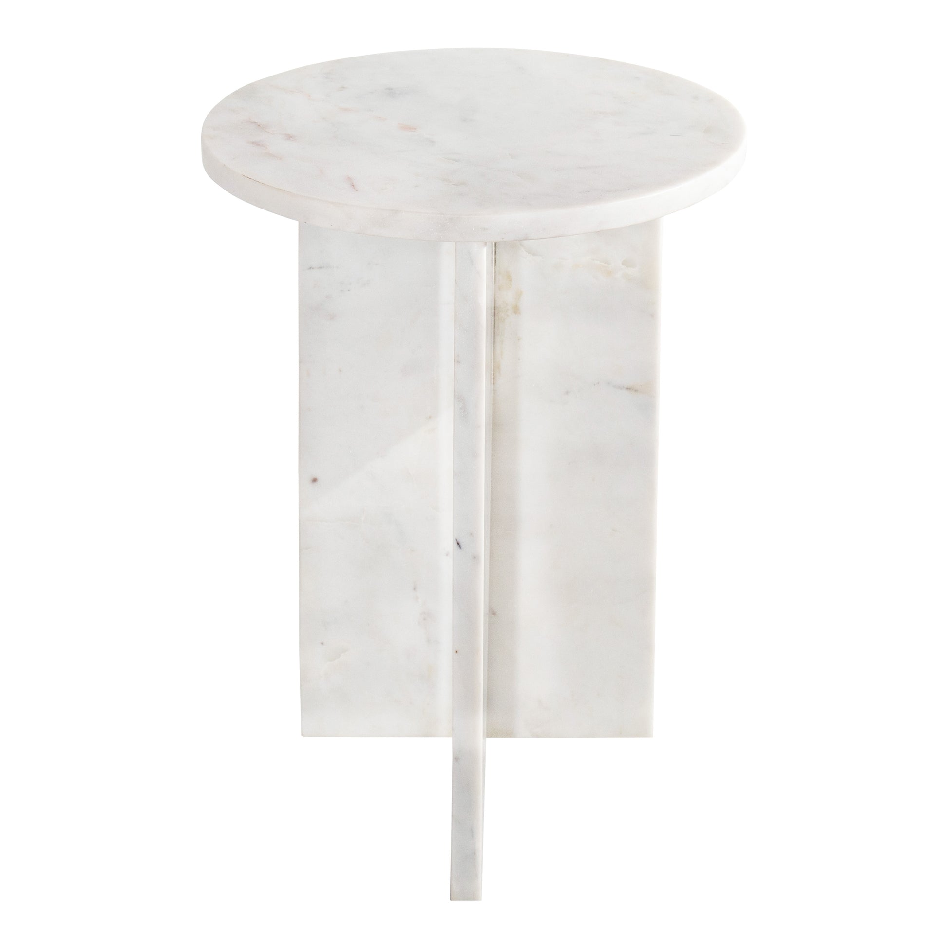Grace Accent Table White Marble - Central Designs