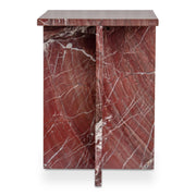 Blair Accent Table Rosso Levanto Marble - Central Designs
