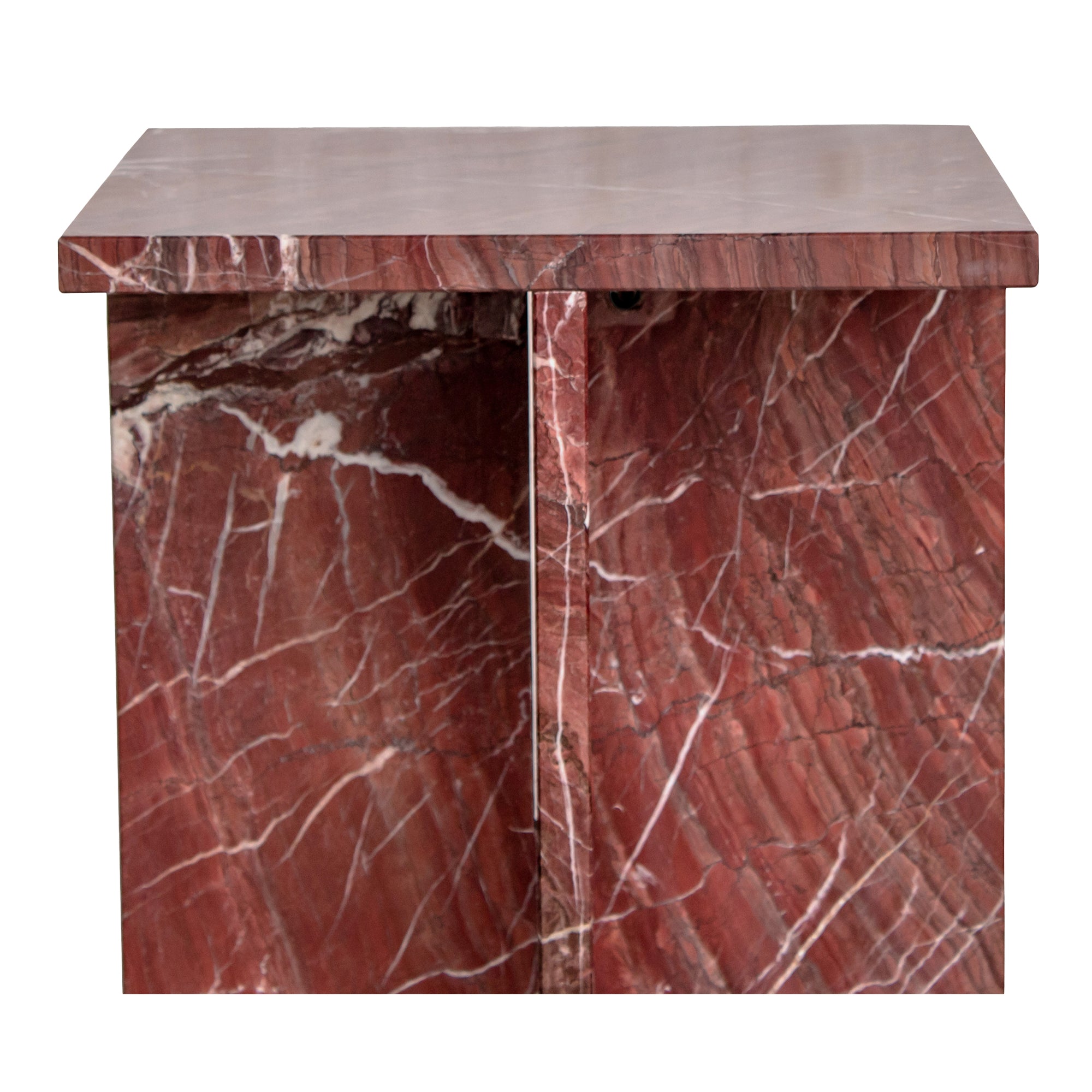 Blair Accent Table Rosso Levanto Marble - Central Designs