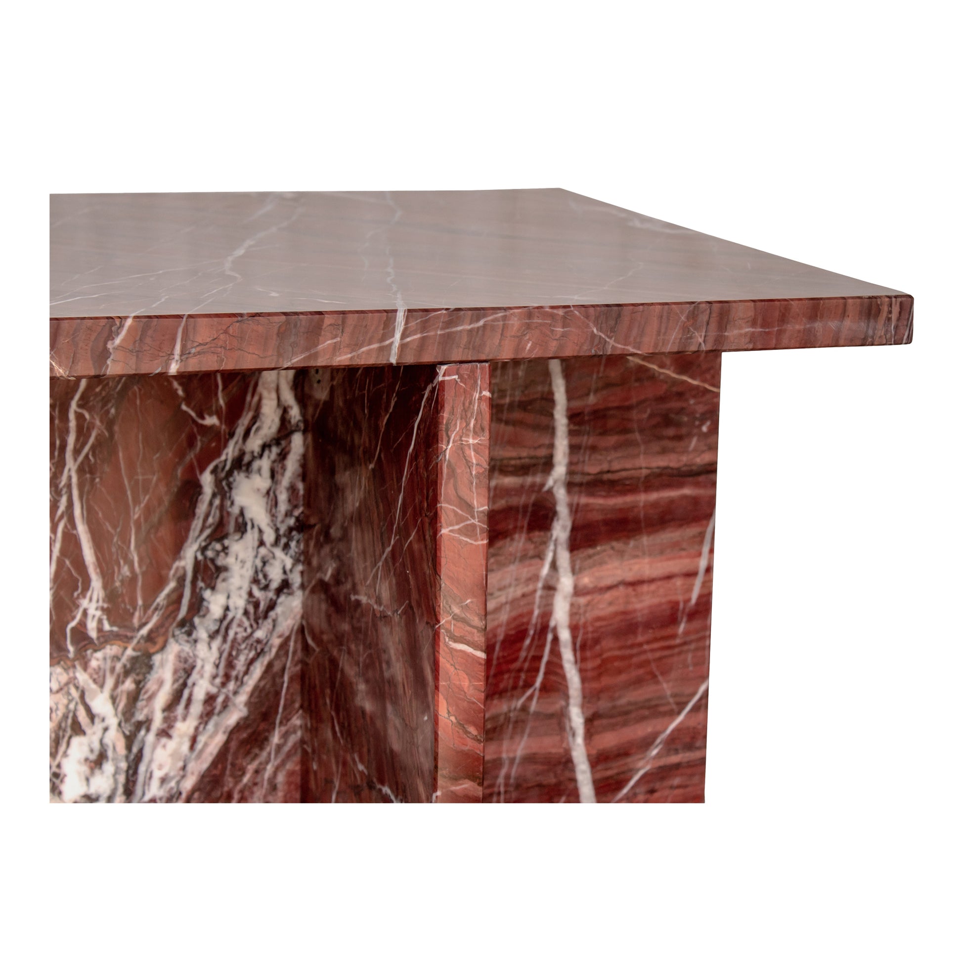 Blair Accent Table Rosso Levanto Marble - Central Designs