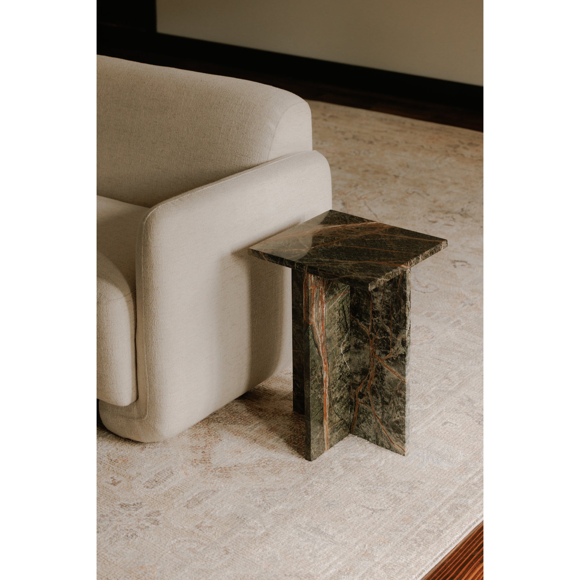 Blair Accent Table Rainforest Green Marble - Central Designs