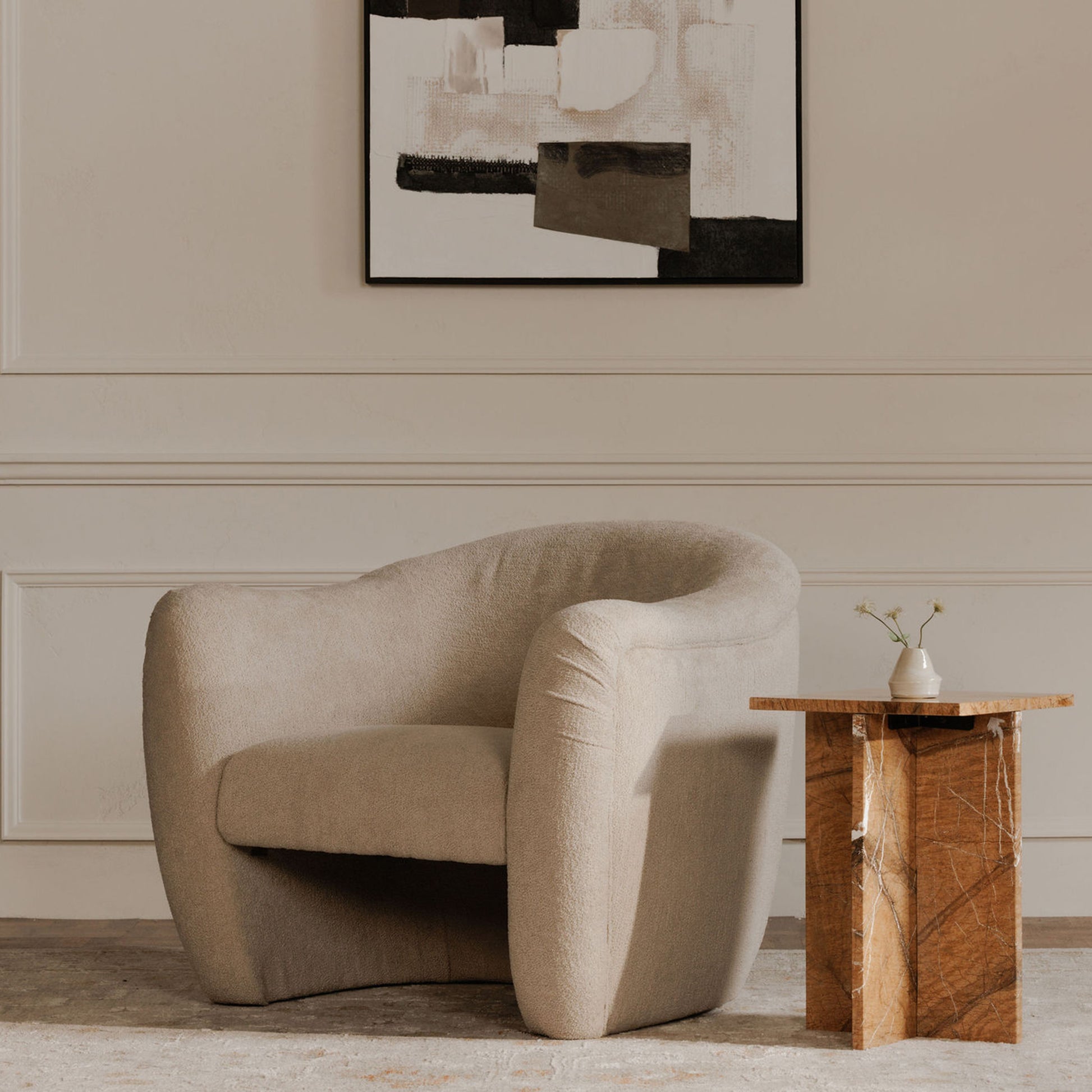 Blair Accent Table Golden Forest Marble - Central Designs