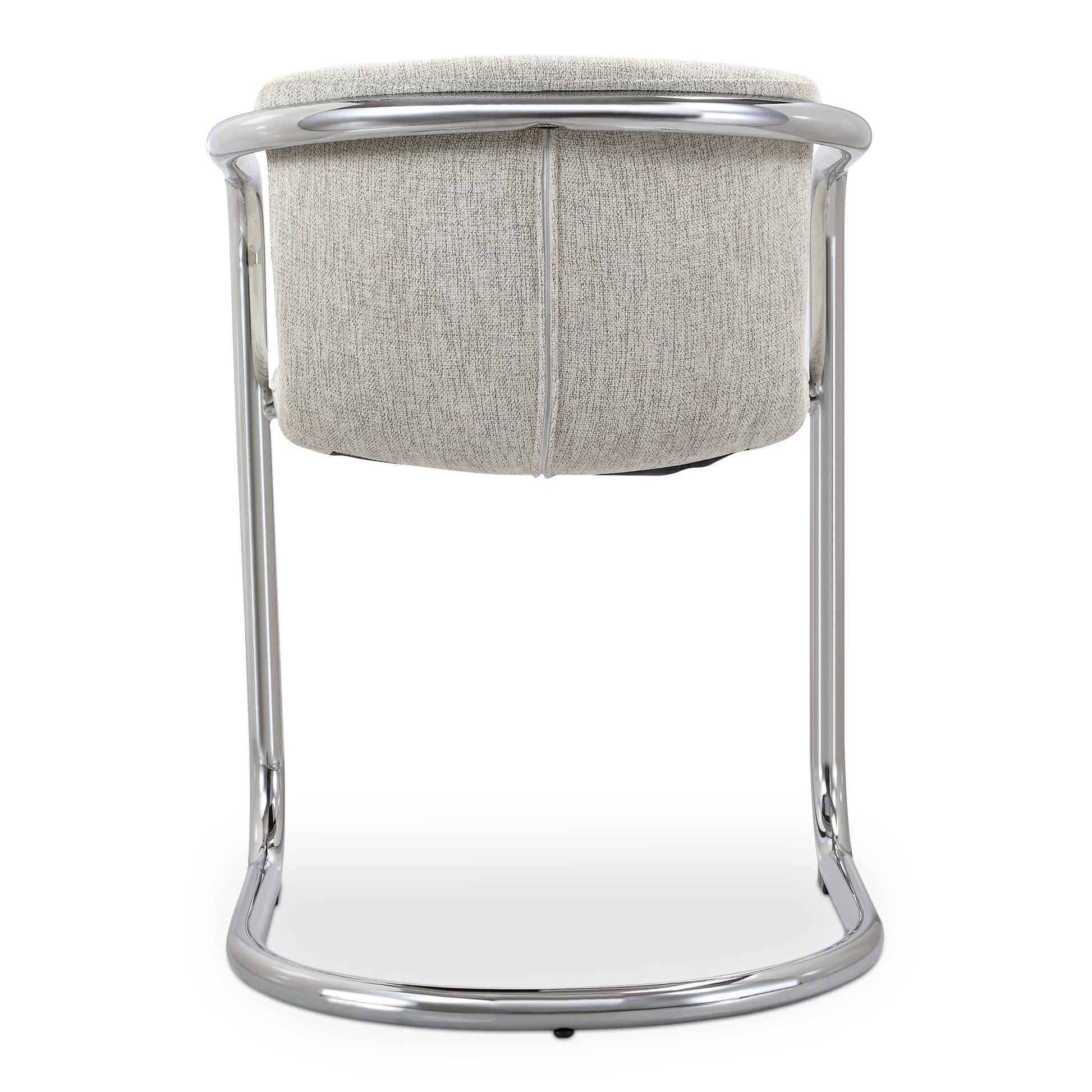 Freeman Chrome Frame Dining Chair Blended Cream - Set Of Two - Central Designs