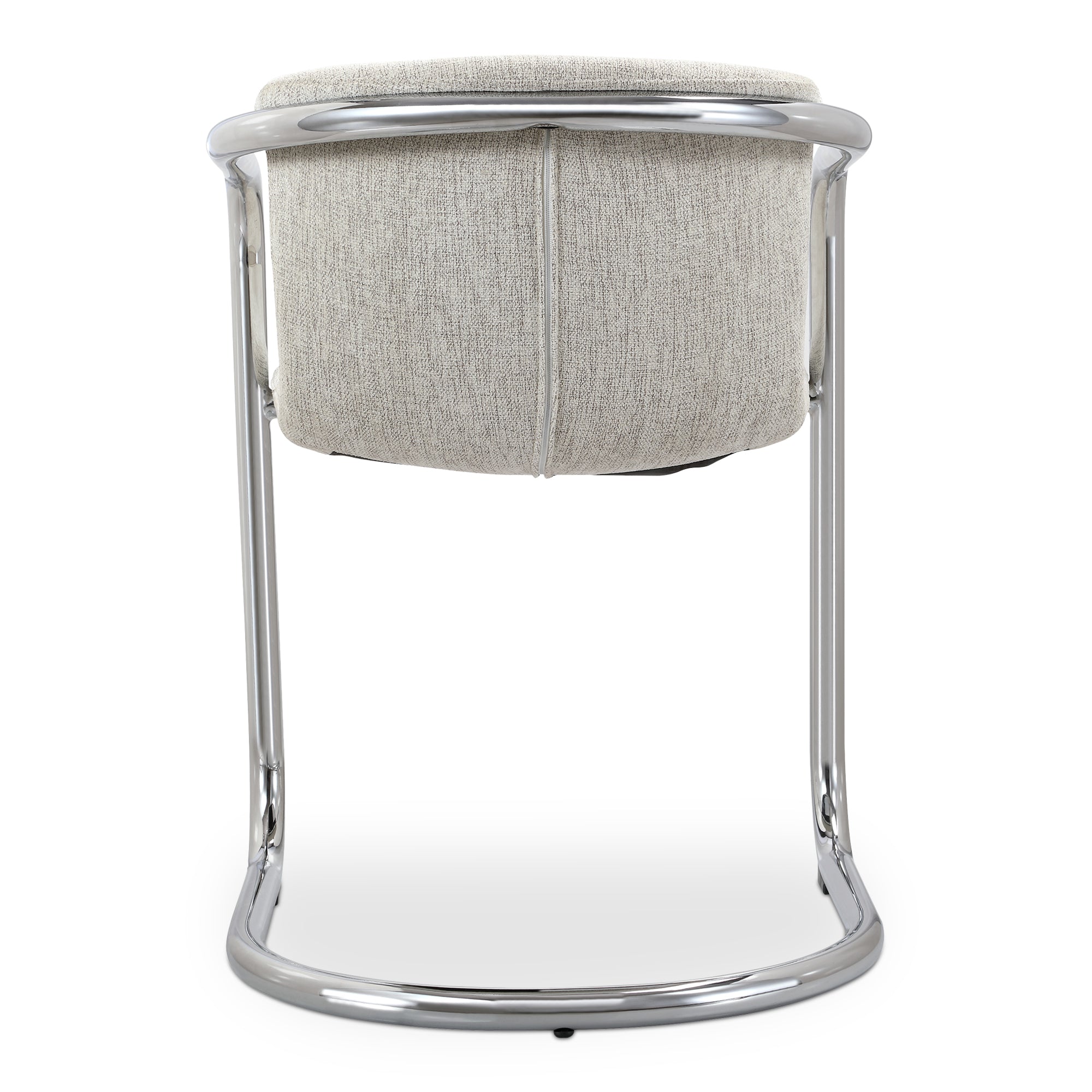 Freeman Chrome Frame Dining Chair Blended Cream - Set Of Two - Central Designs