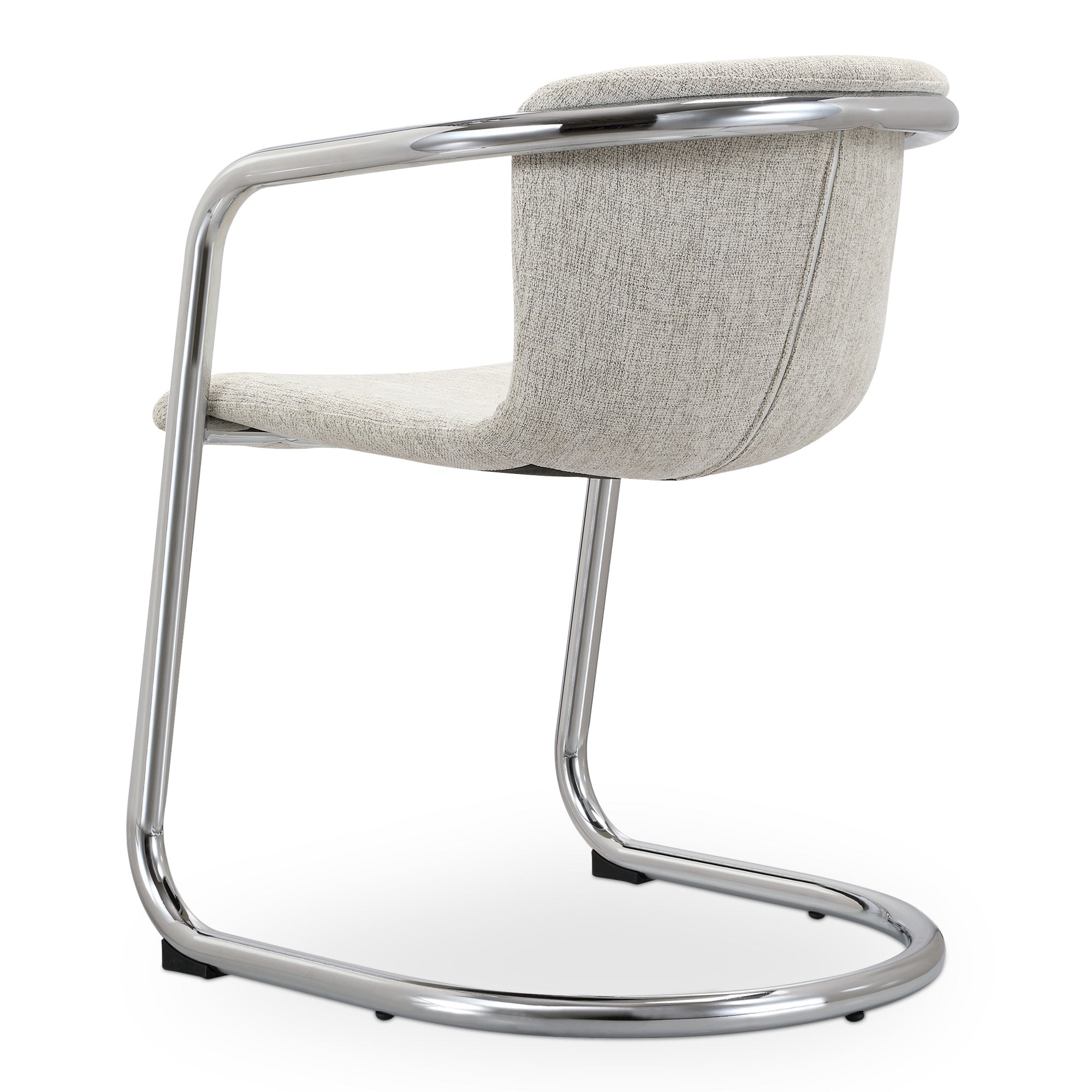 Freeman Chrome Frame Dining Chair Blended Cream - Set Of Two - Central Designs